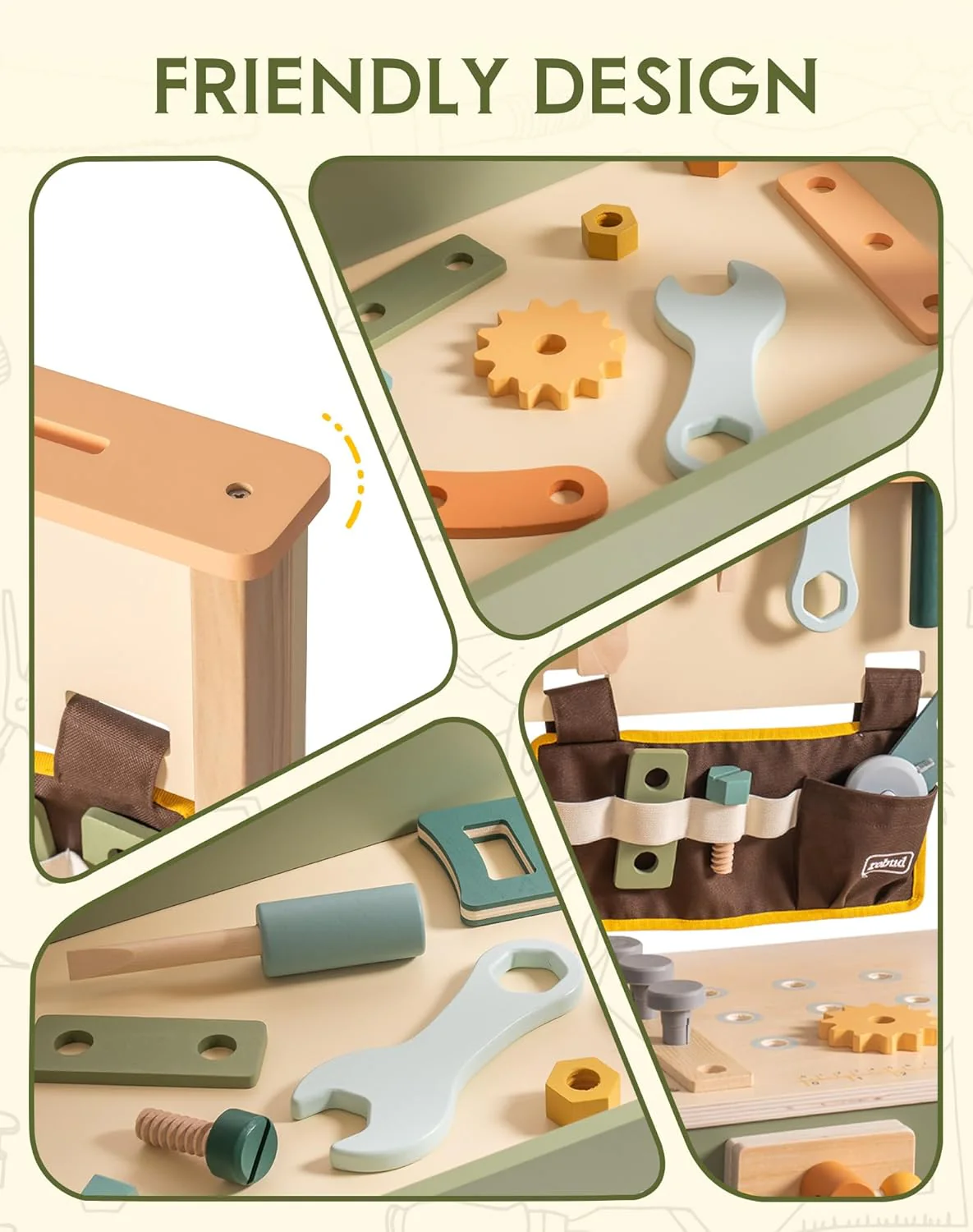Avocado Green Tool Bench - Image 6