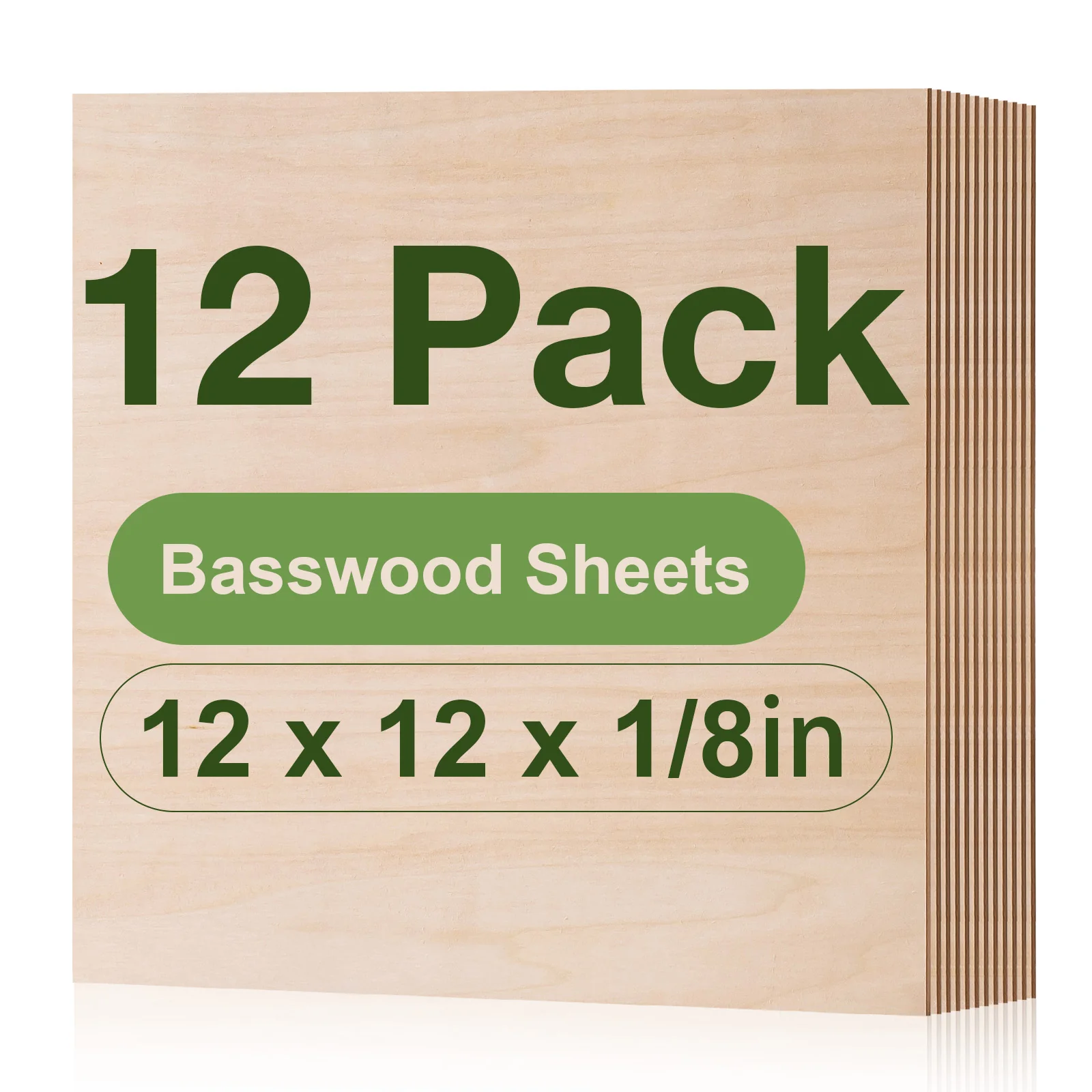 ROBOTIME Basswood & Walnut Plywood Sheets for Laser Cutting