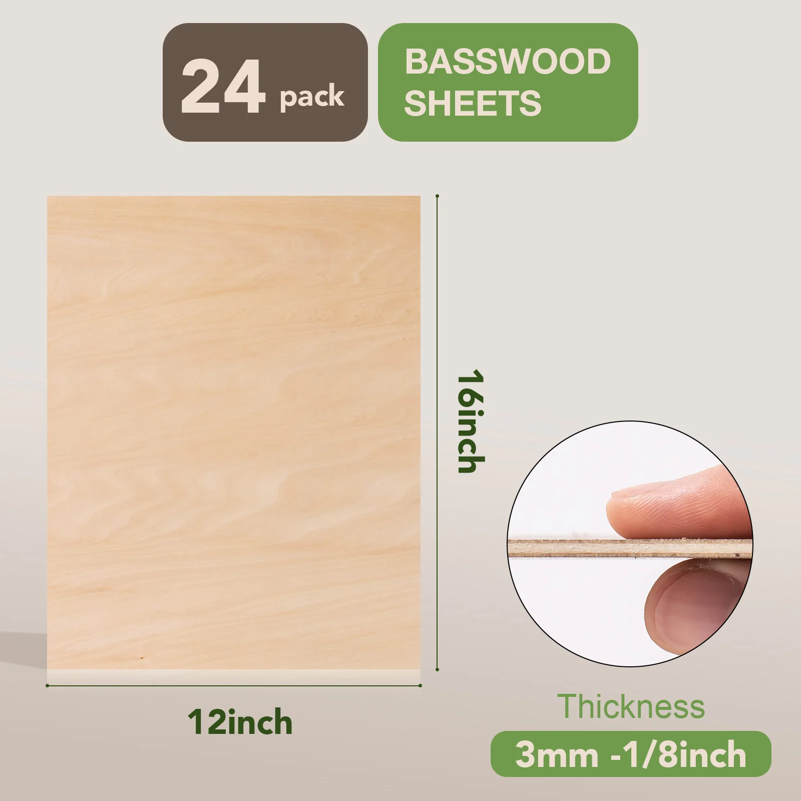 ROBOTIME Basswood & Walnut Plywood Sheets for Laser Cutting - Image 19