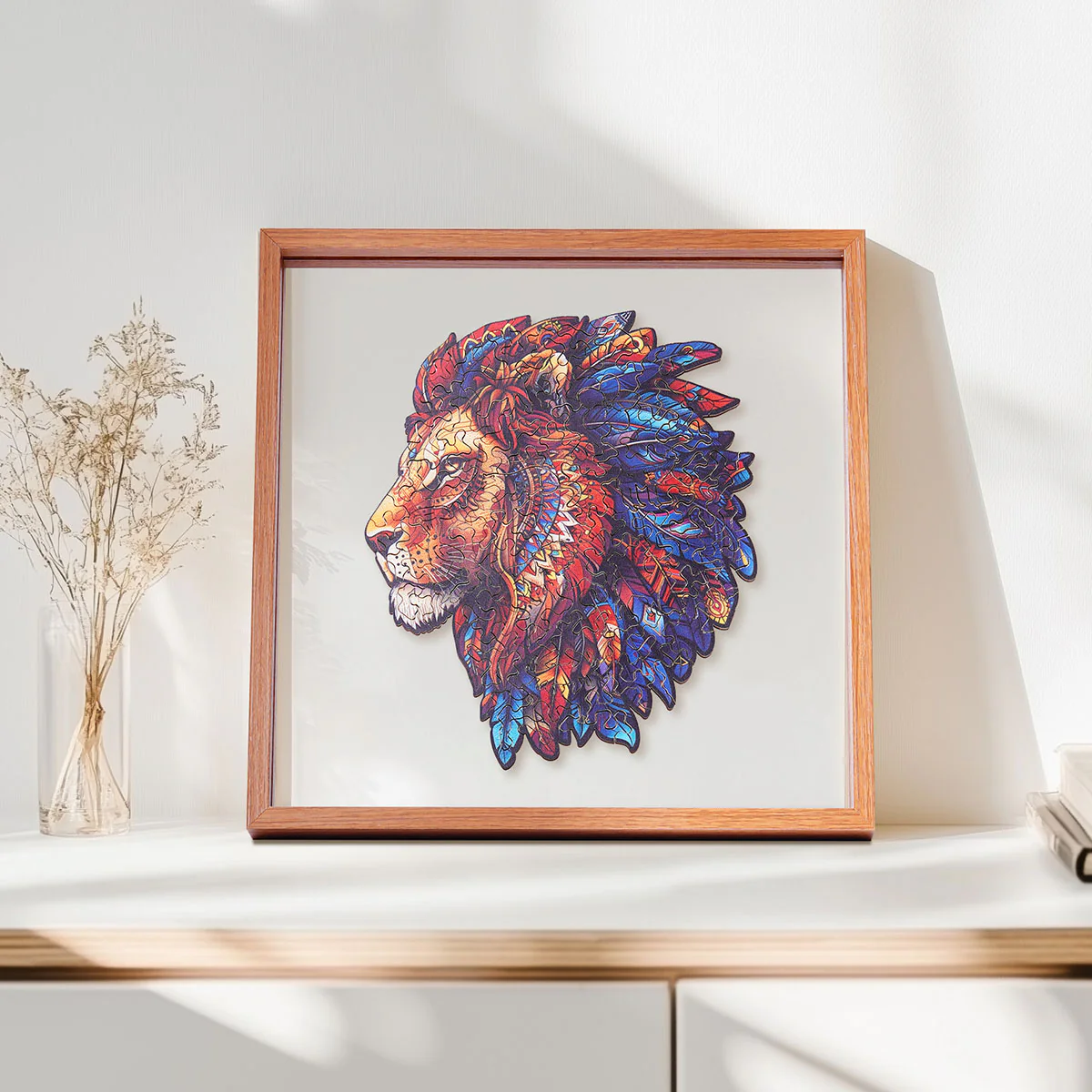 ROBOTIME The Lion King Wooden Jigsaw Puzzle with Frame - Image 3