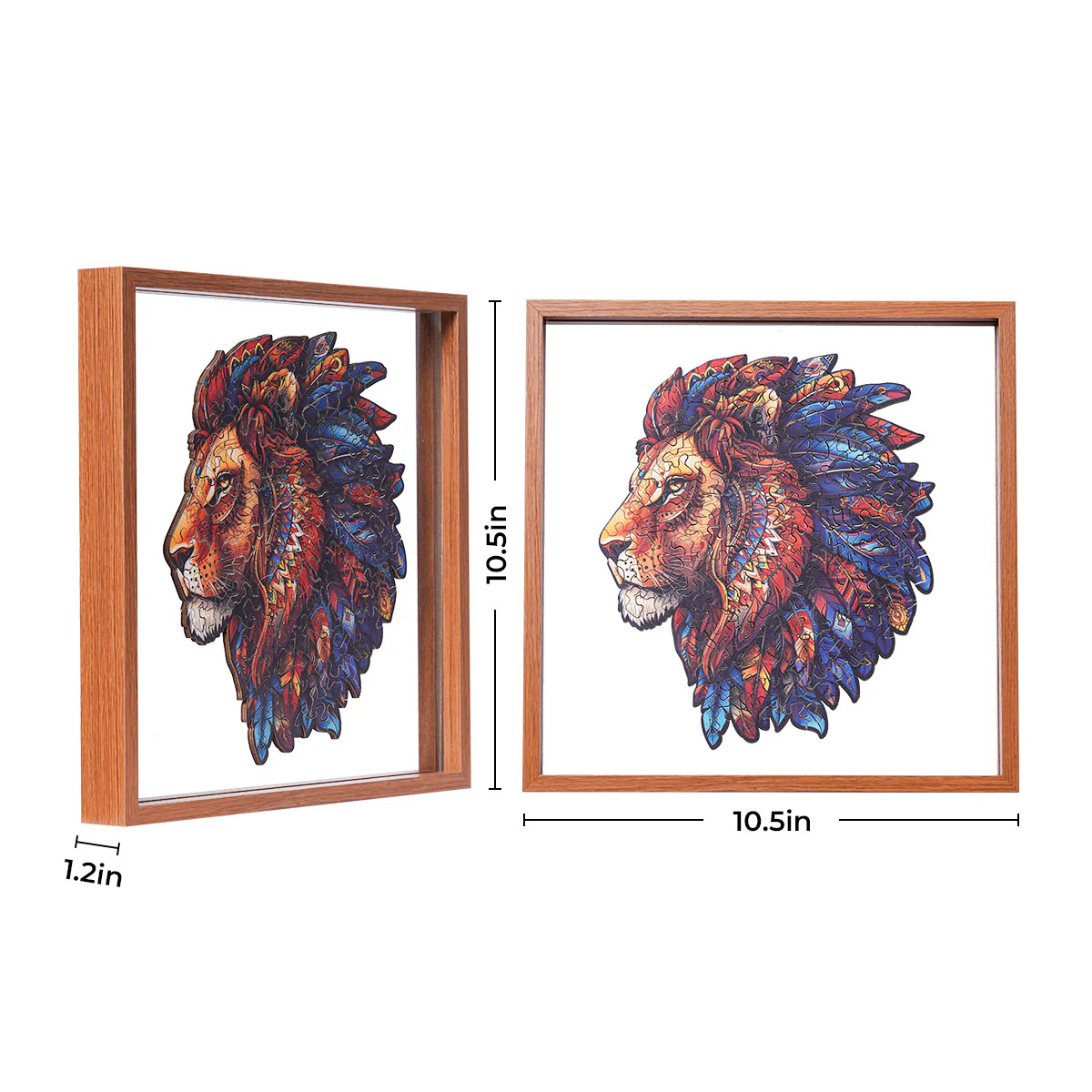 ROBOTIME The Lion King Wooden Jigsaw Puzzle with Frame - Image 7