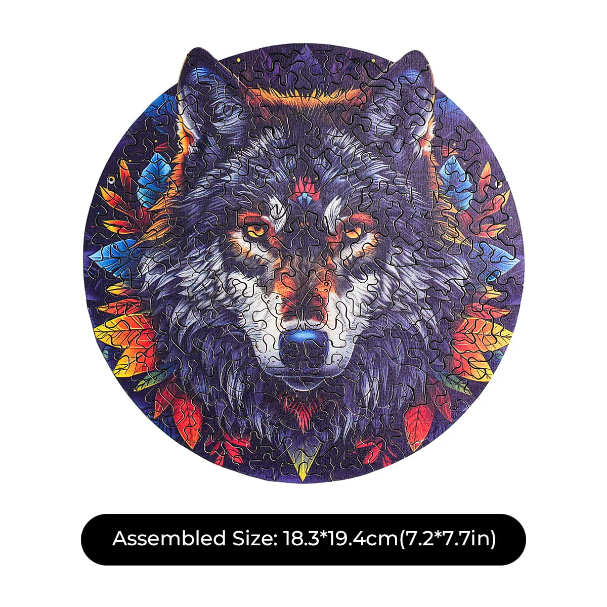 ROBOTIME Wolf in the Jungle Wooden Jigsaw Puzzle - Image 5