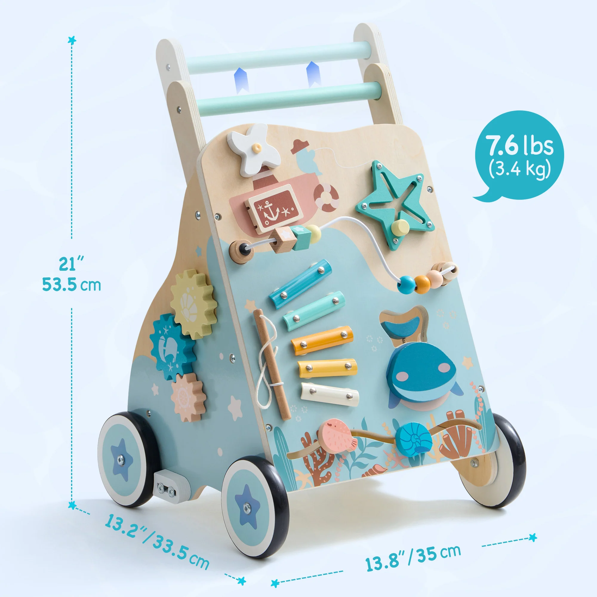 Robud Baby Push Walkers Wooden - Image 11