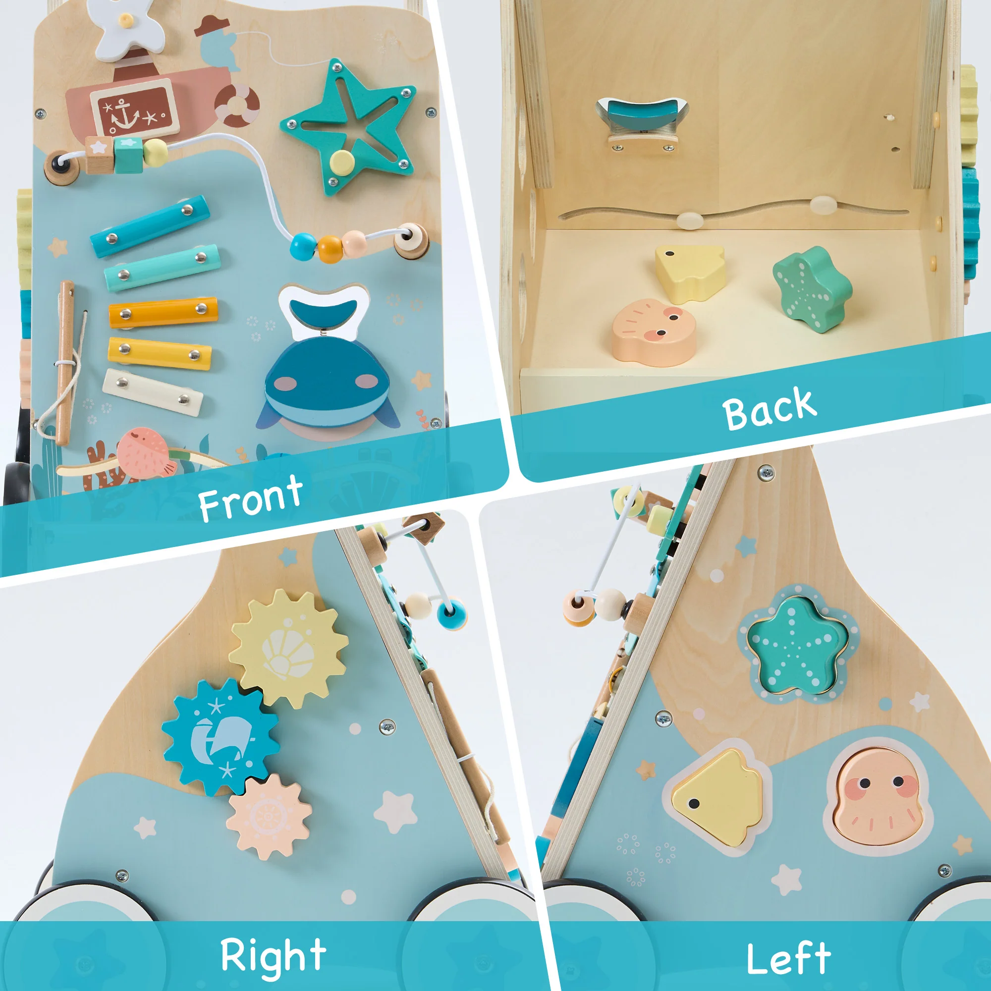 Robud Baby Push Walkers Wooden - Image 7