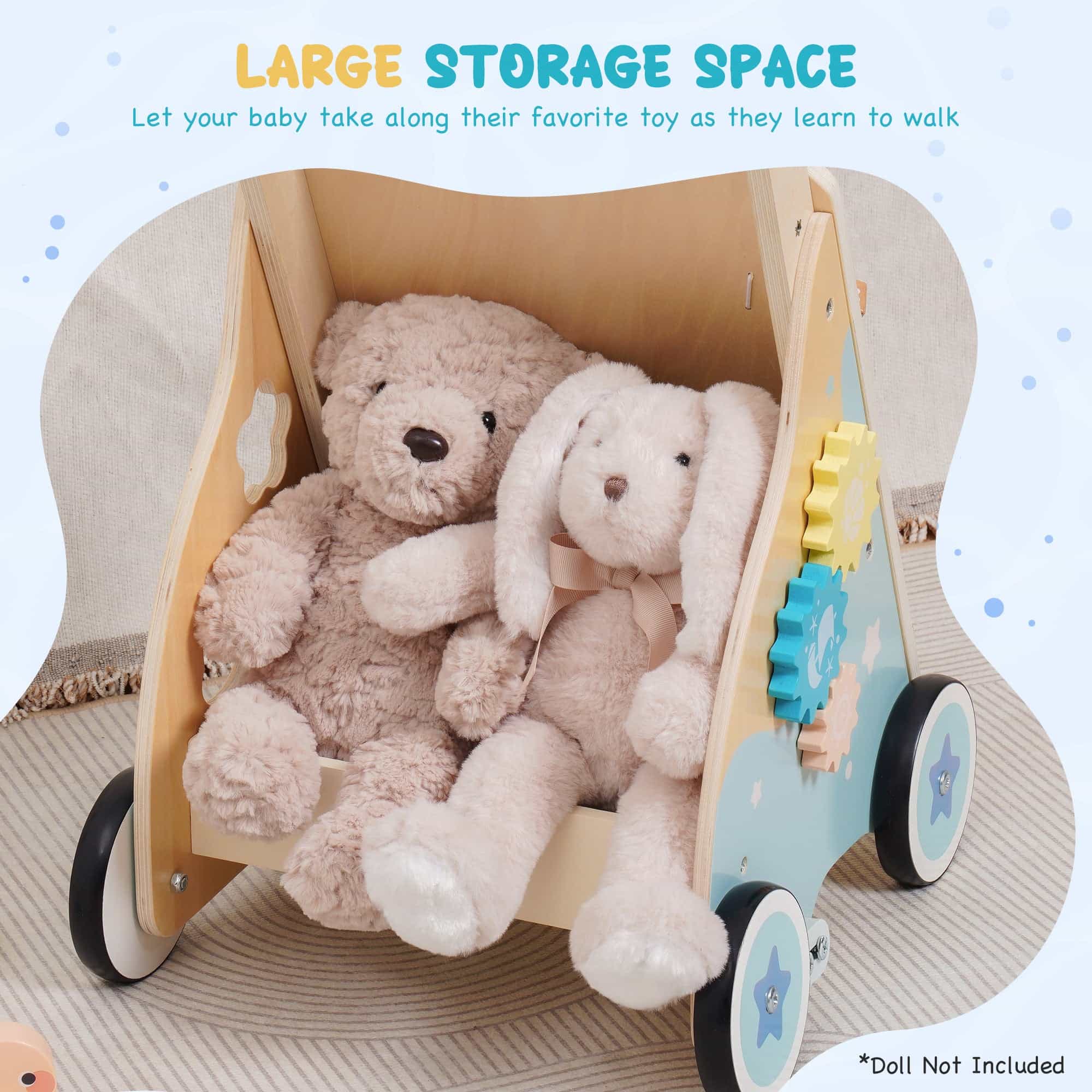 Robud Baby Push Walkers Wooden - Image 9