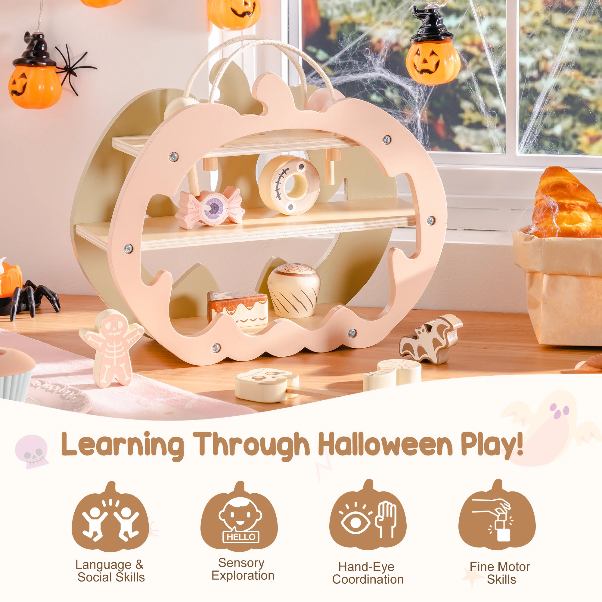ROBUD Halloween Candy House Play Food Set for Kids - Image 12