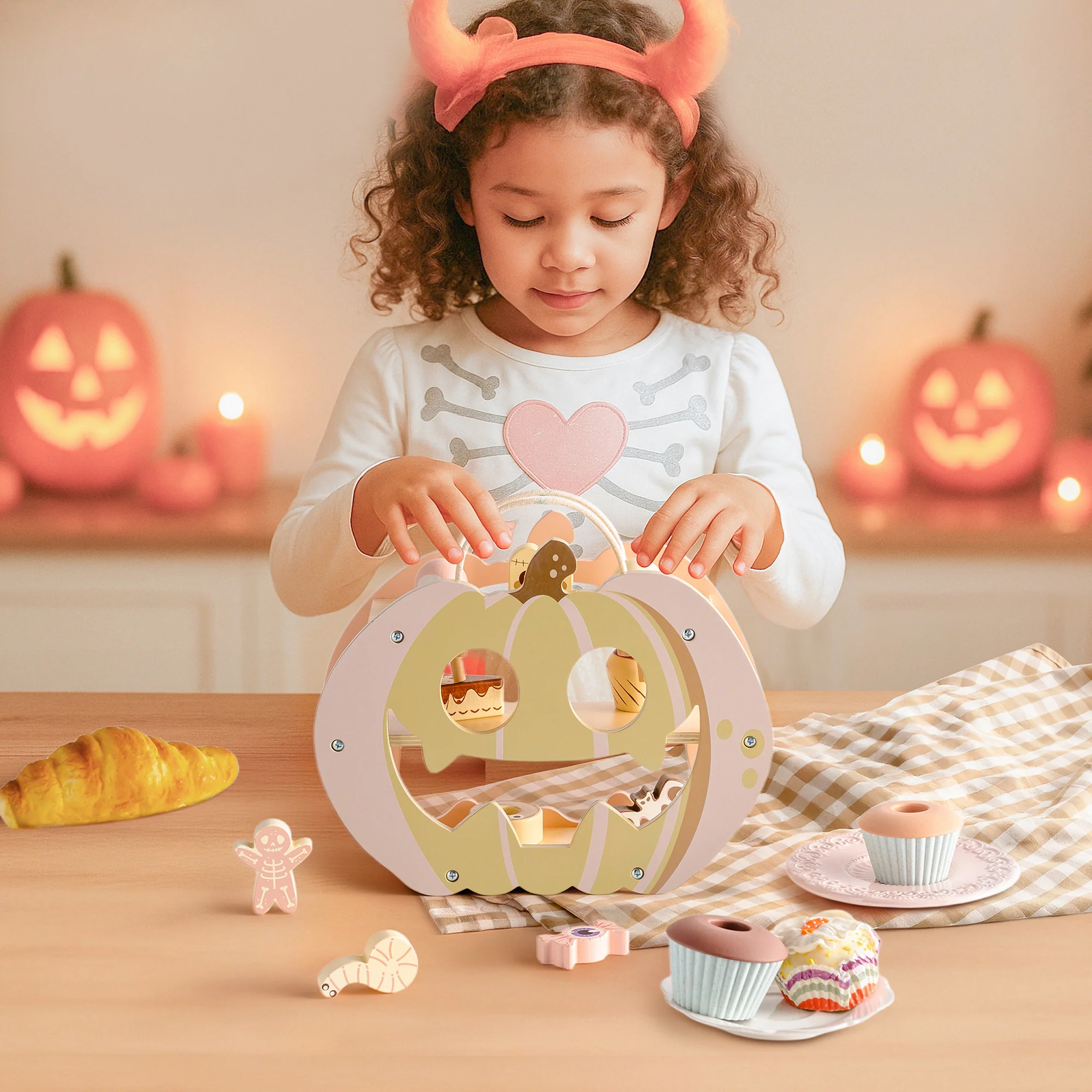 ROBUD Halloween Candy House Play Food Set for Kids - Image 4
