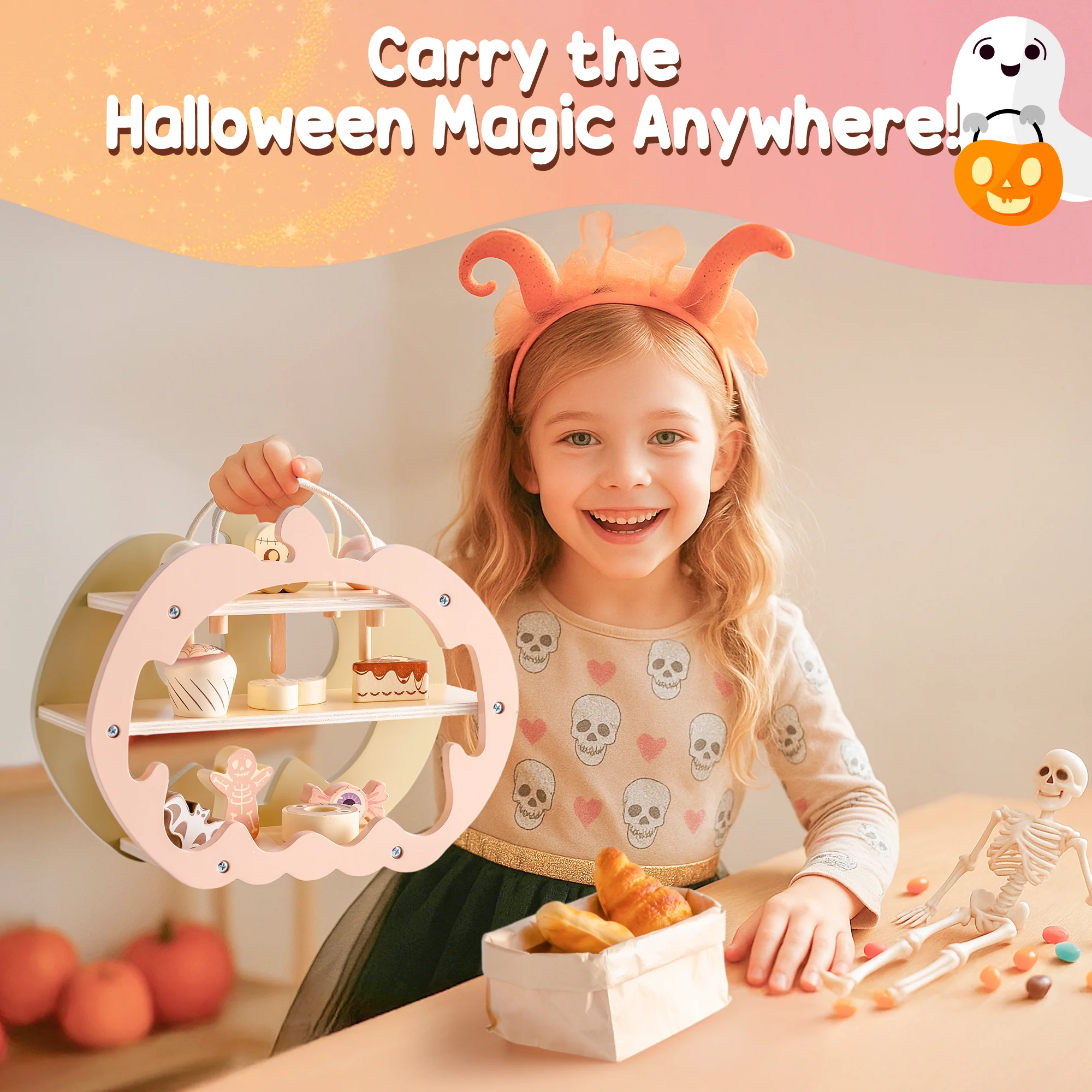 ROBUD Halloween Candy House Play Food Set for Kids - Image 7