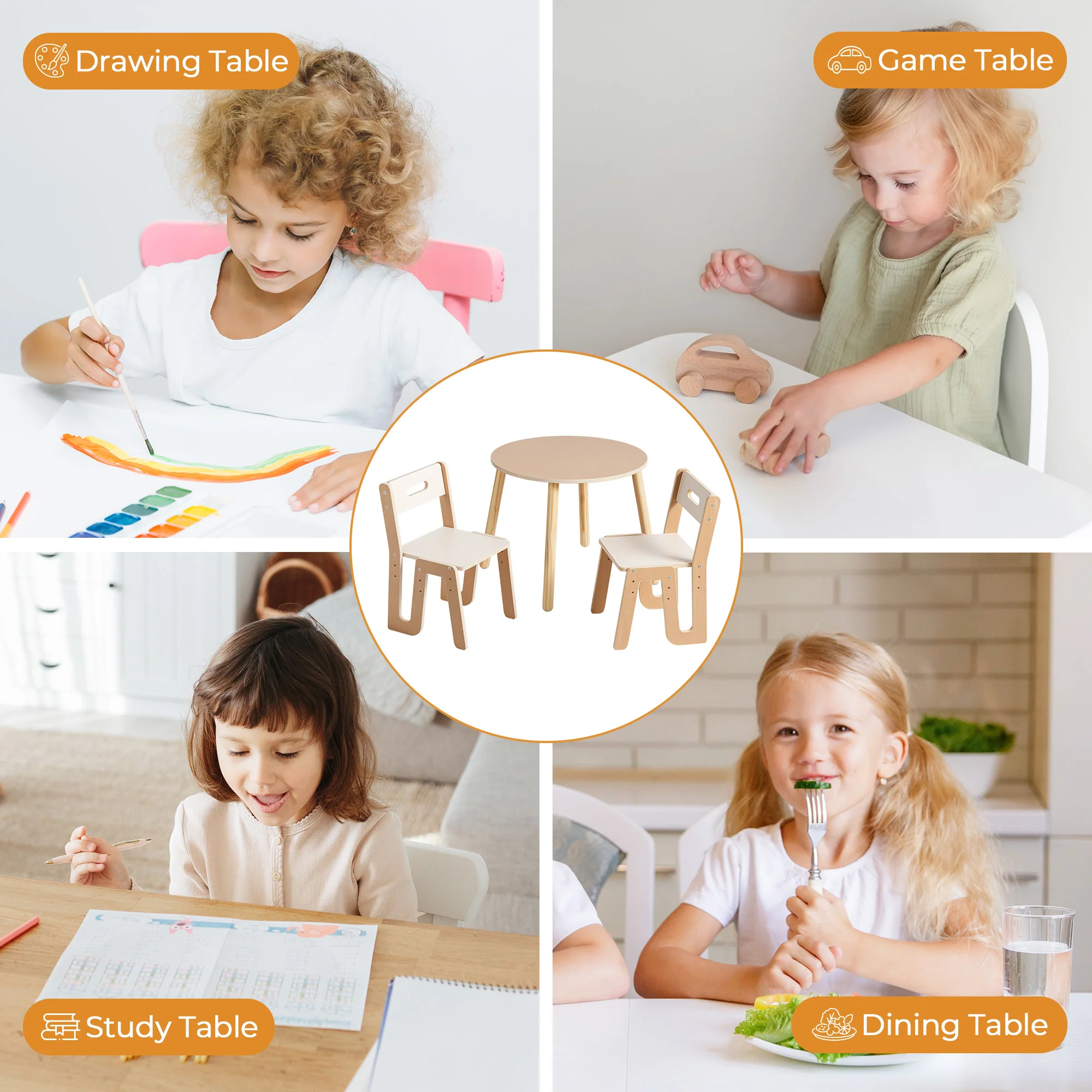 ROBUD Kids Chair and Table Set - Image 6