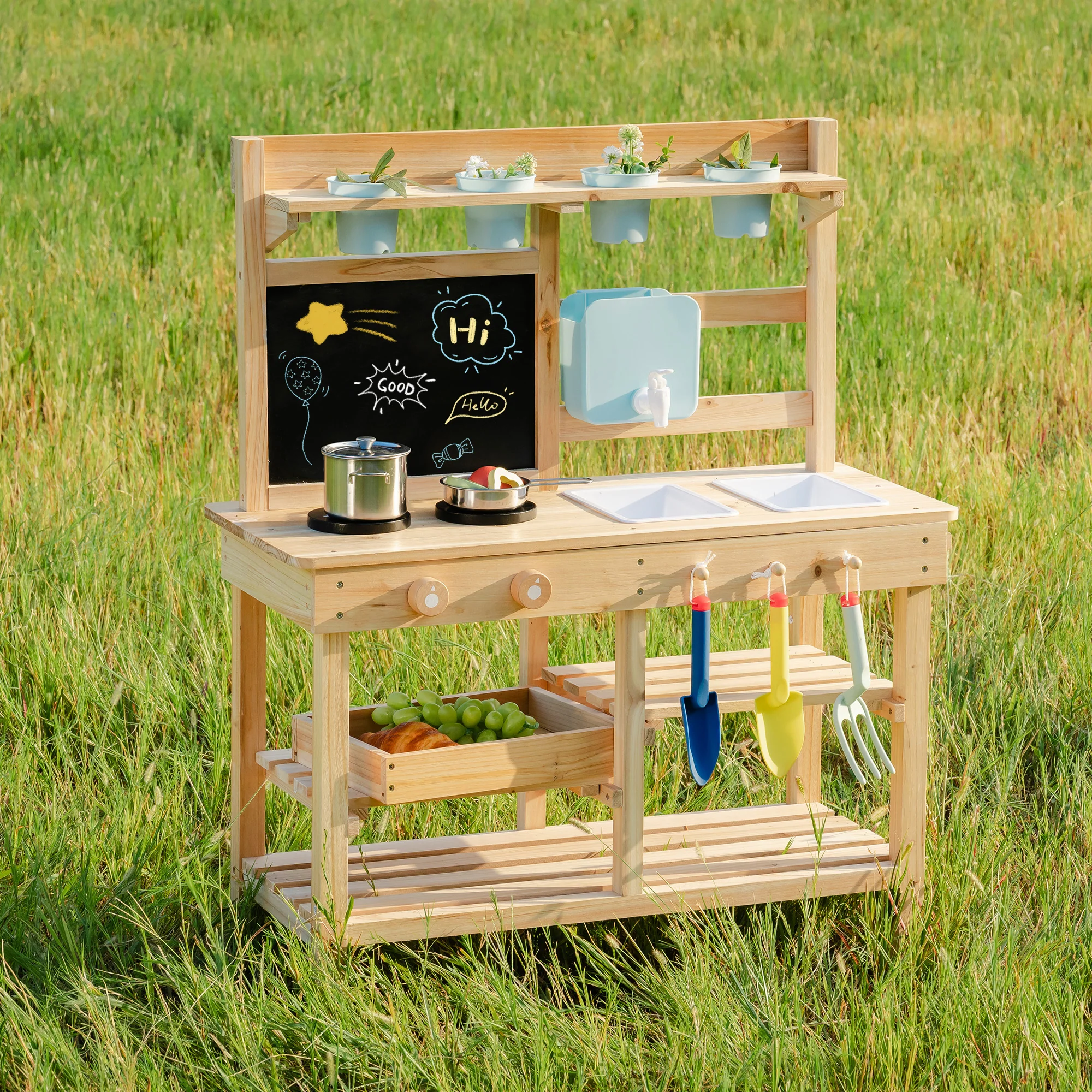 ROBUD Outdoor Garden Mud Kitchen for Kids - Image 3