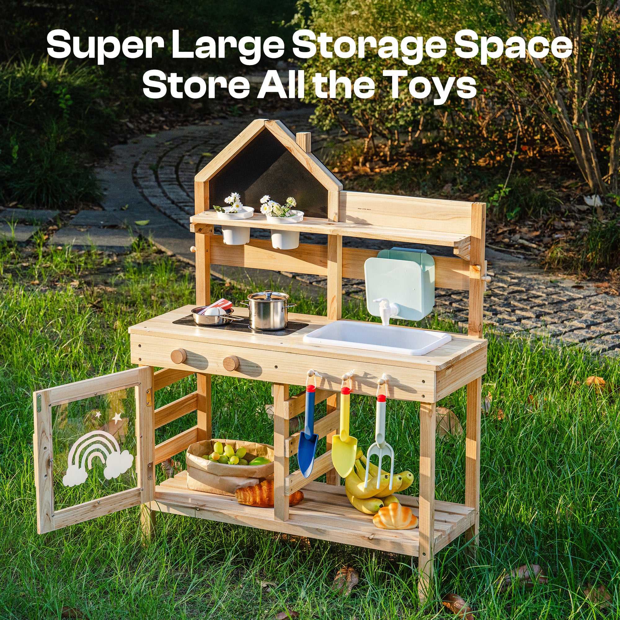 ROBUD Outdoor Mud Kitchen for Kids ¨C Childlike Fun - Image 6