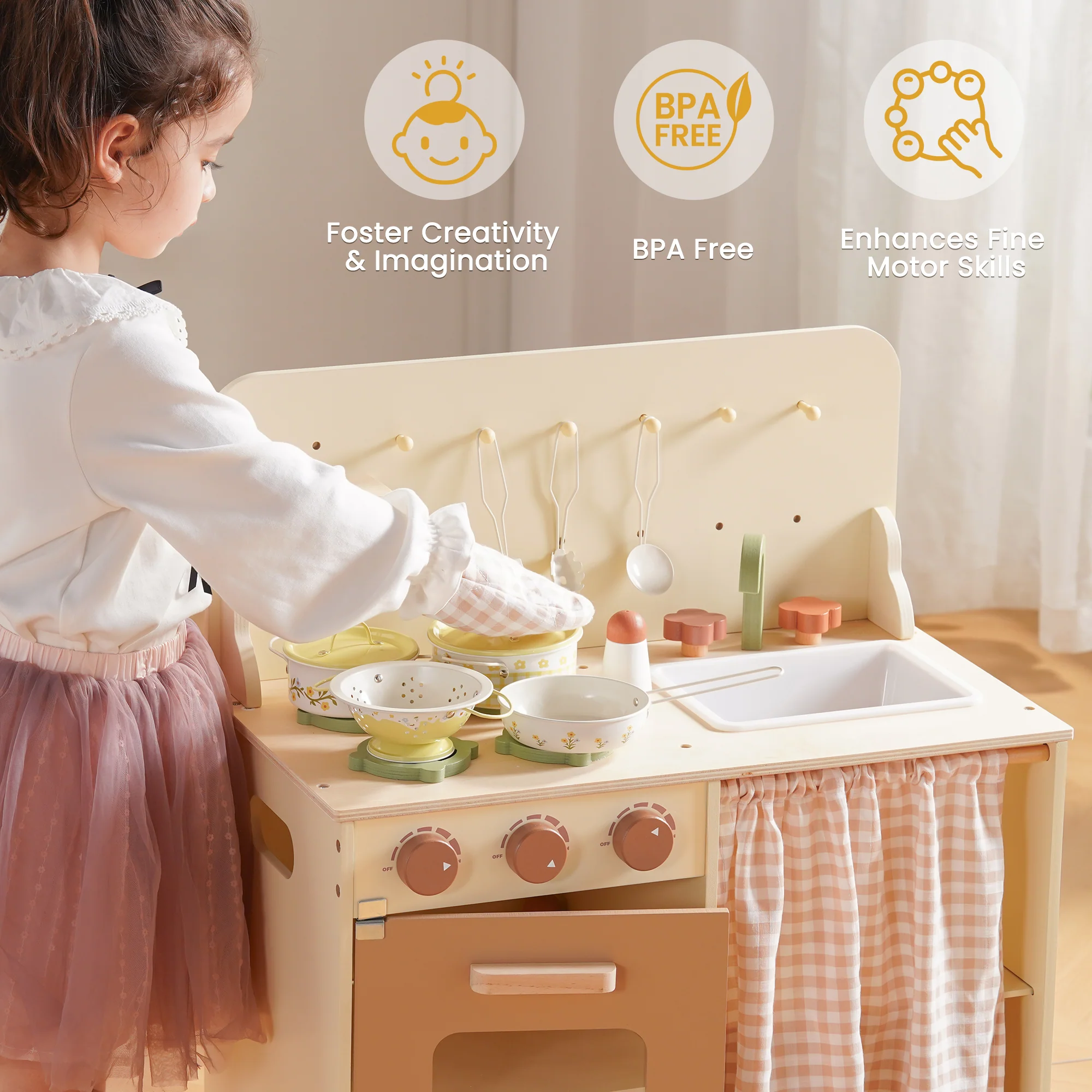 ROBUD Tinplate Pretend Cooking Utensils - Image 25