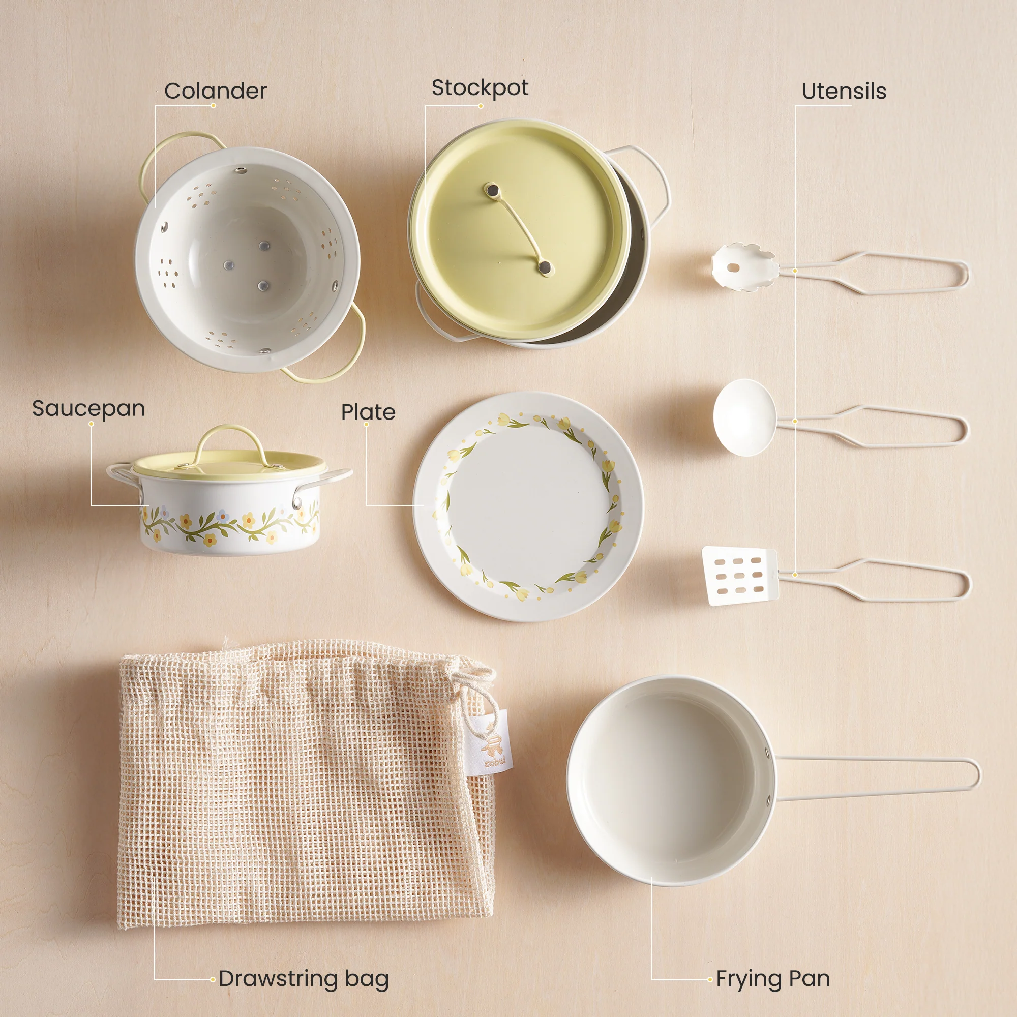 ROBUD Tinplate Pretend Cooking Utensils - Image 27