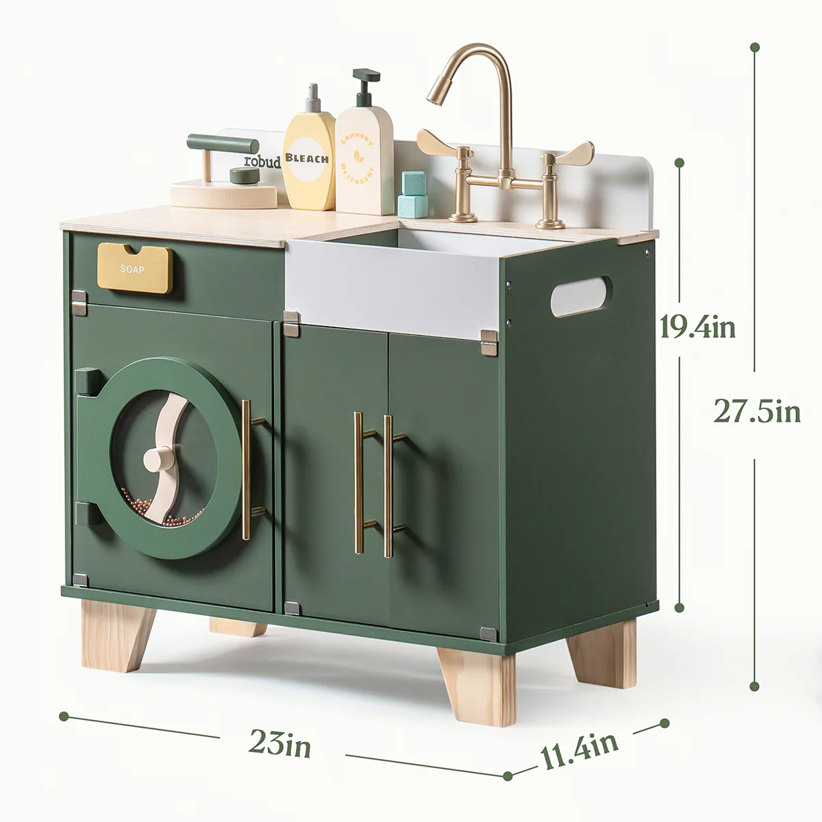 Robud Vintage Wooden Multi-Function Washing Machine - Image 7