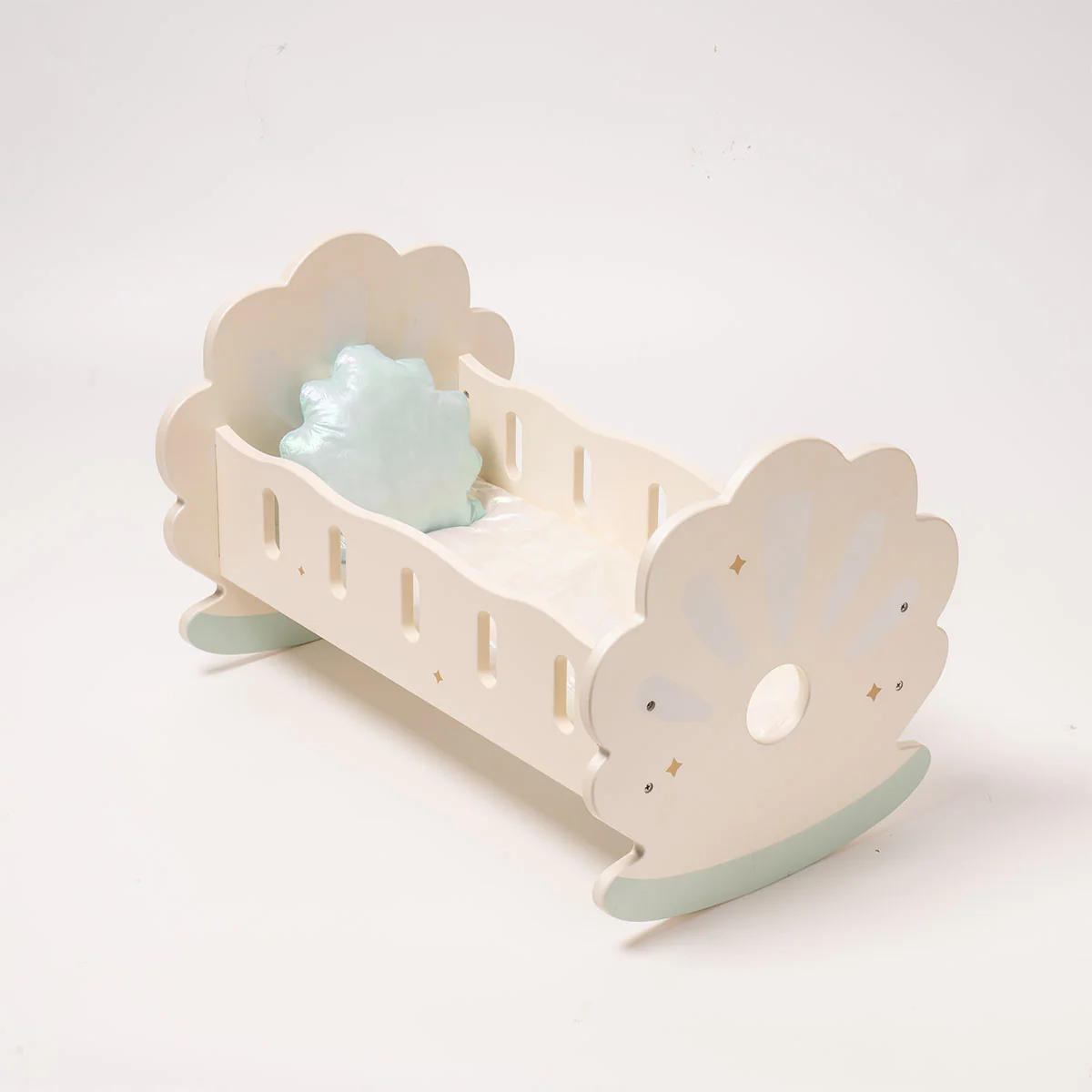 ROBUD Wooden Baby Doll Crib - Image 2