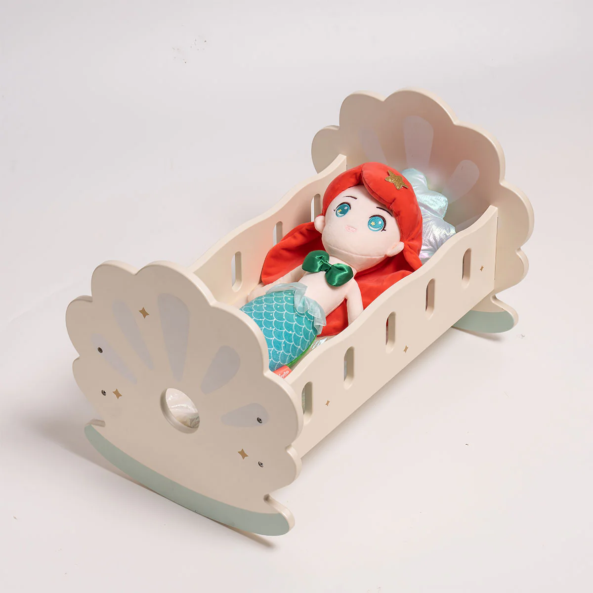 ROBUD Wooden Baby Doll Crib - Image 5