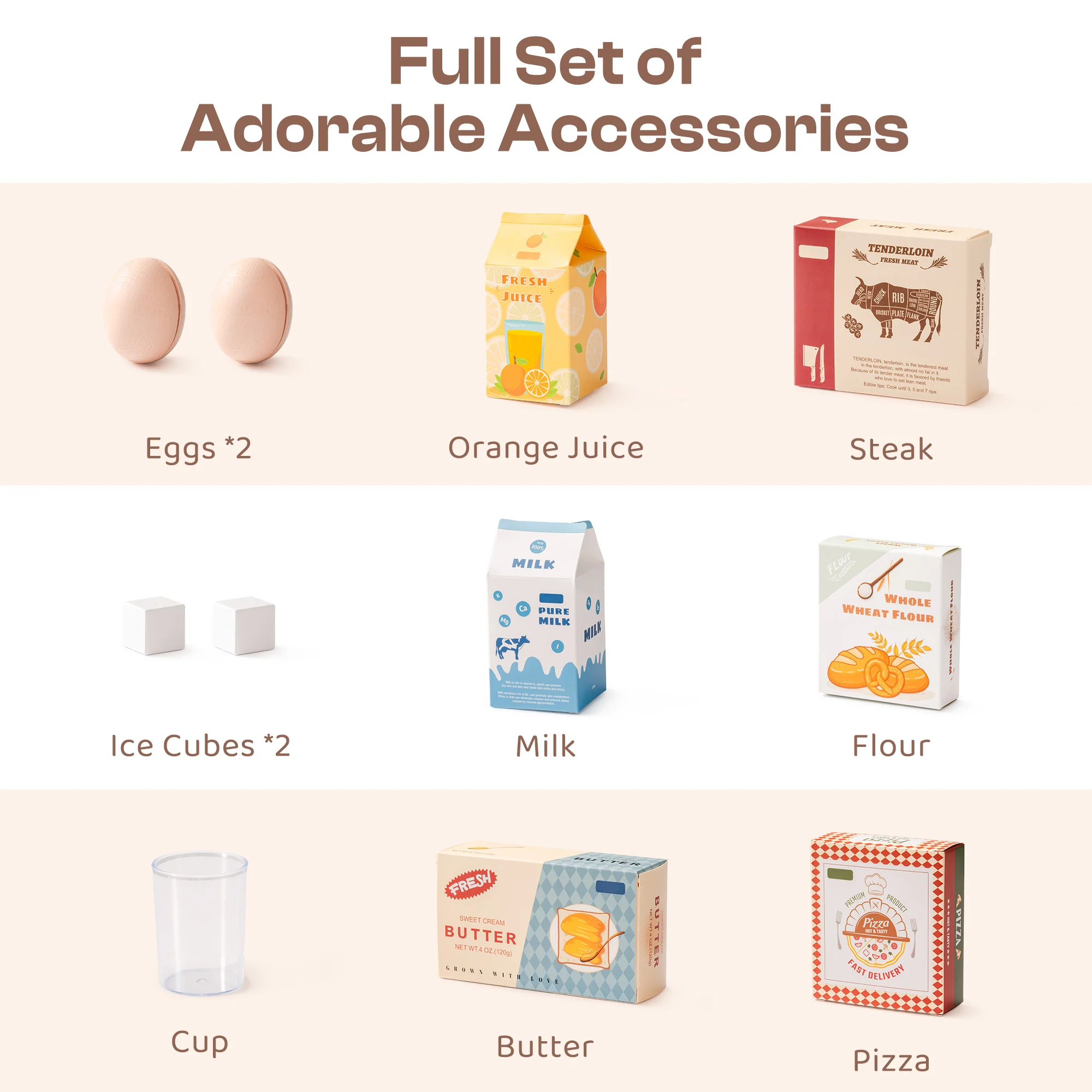 ROBUD Wooden Caramel Refrigerator - Image 8