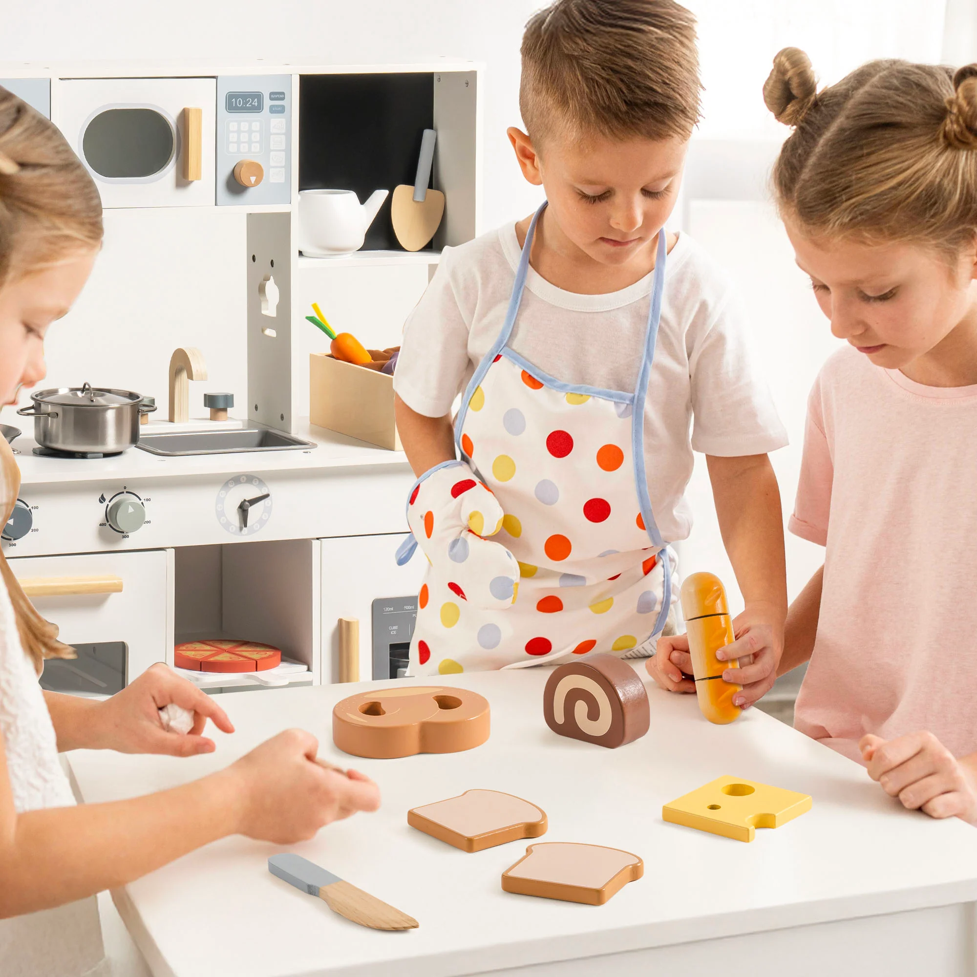 ROBUD Wooden Childs Play Food Set - Desserts - Image 11