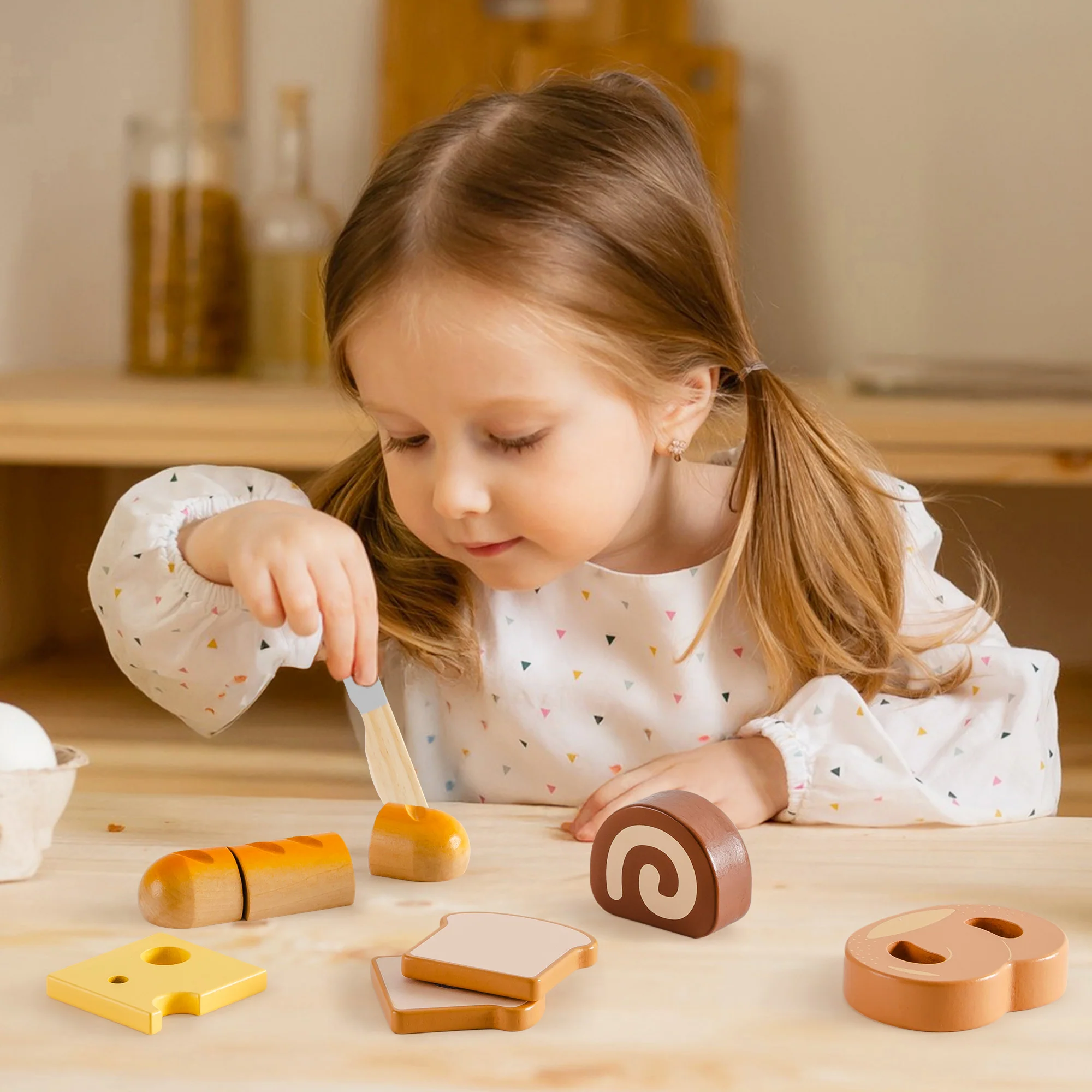 ROBUD Wooden Childs Play Food Set - Desserts - Image 9