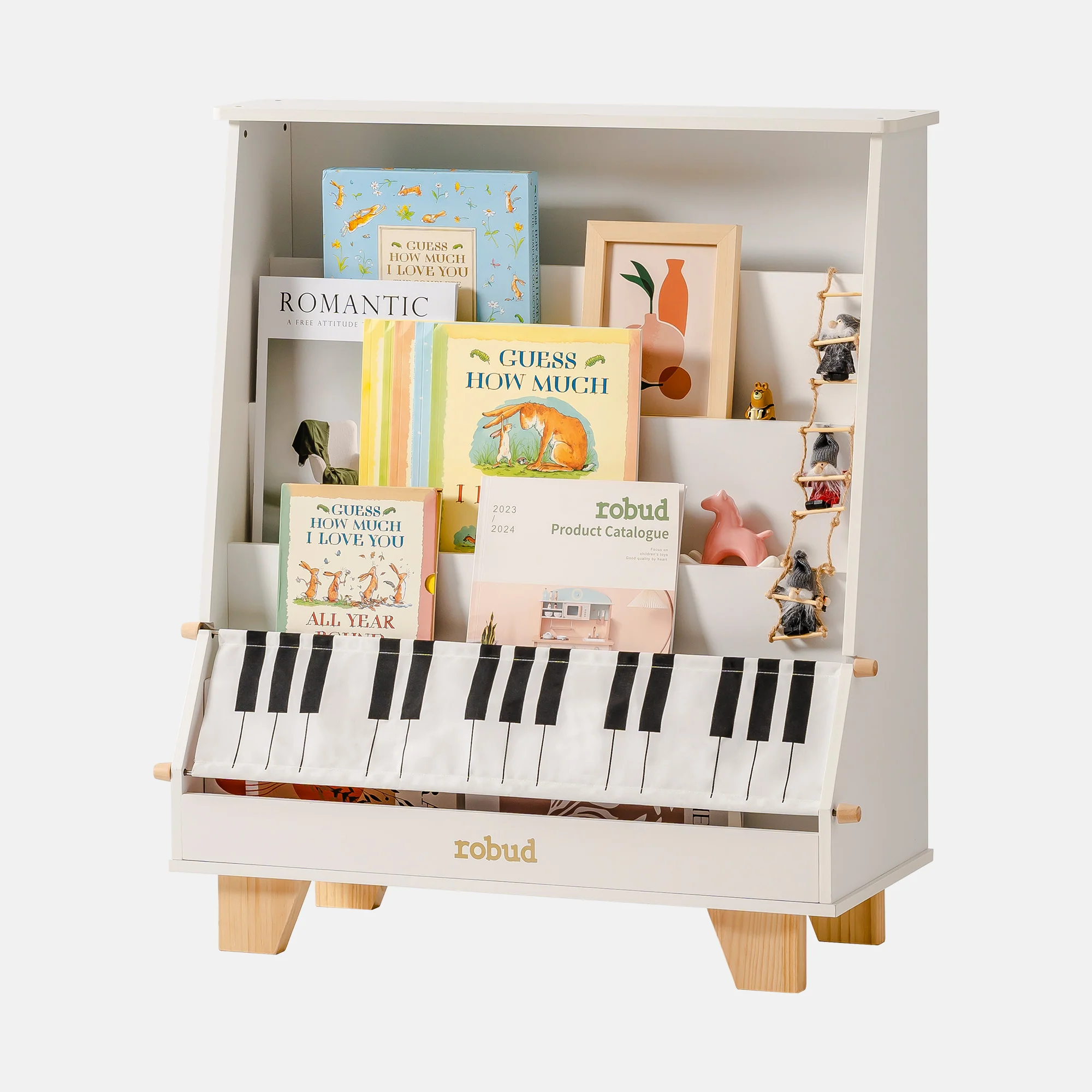 ROBUD Wooden Kids Bookshelf - Piano - Image 11