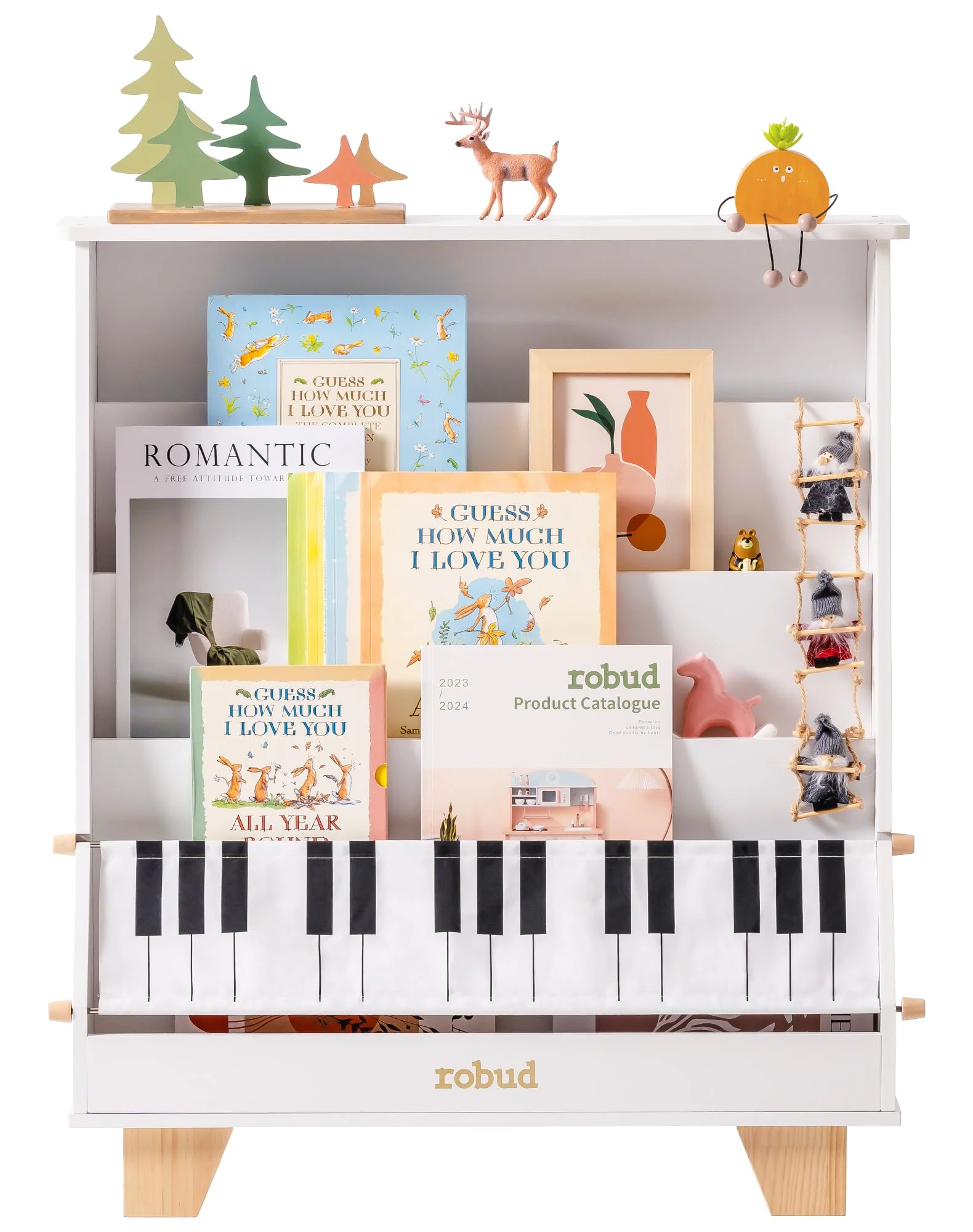 ROBUD Wooden Kids Bookshelf - Piano - Image 18