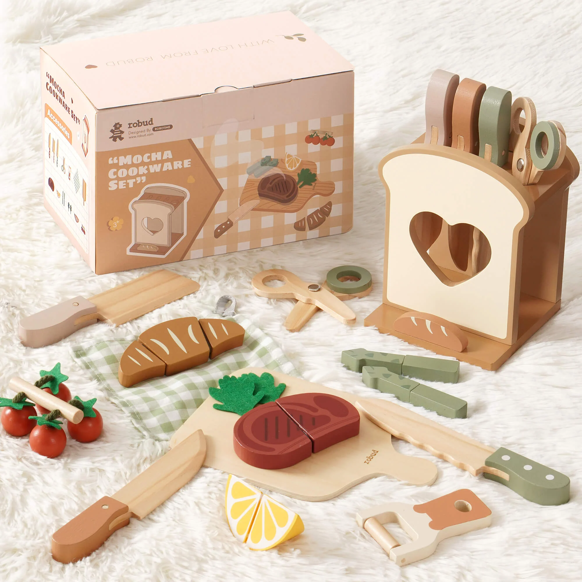 ROBUD Wooden Knife Set 16pcs