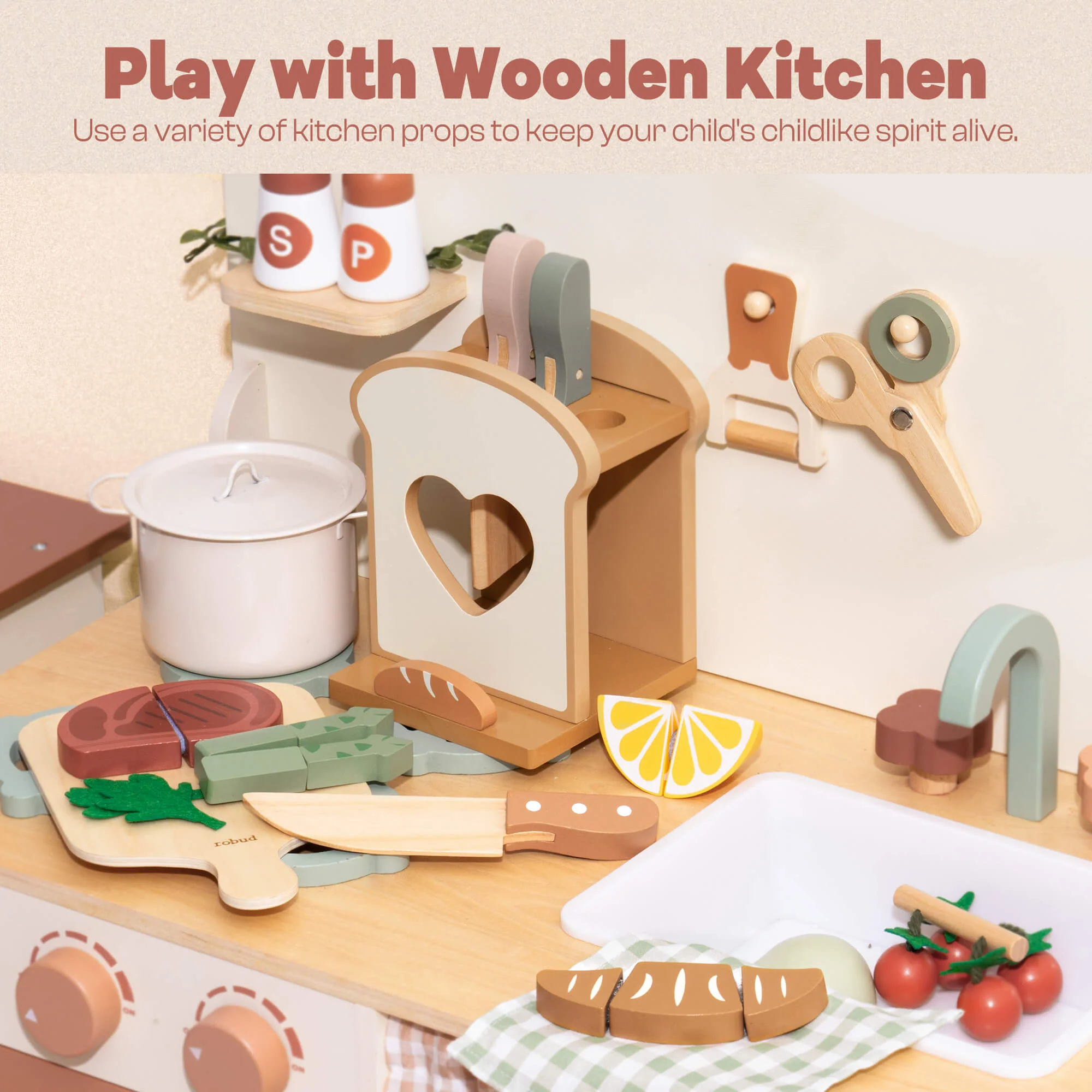 ROBUD Wooden Knife Set 16pcs - Image 7