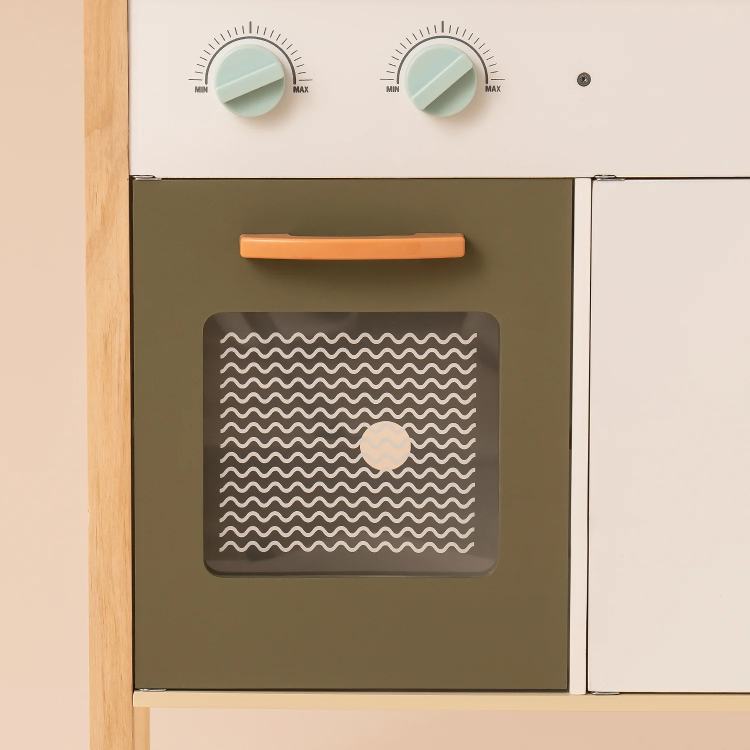 ROBUD Wooden Play Kitchen for Toddlers Kids WG187 - Image 8