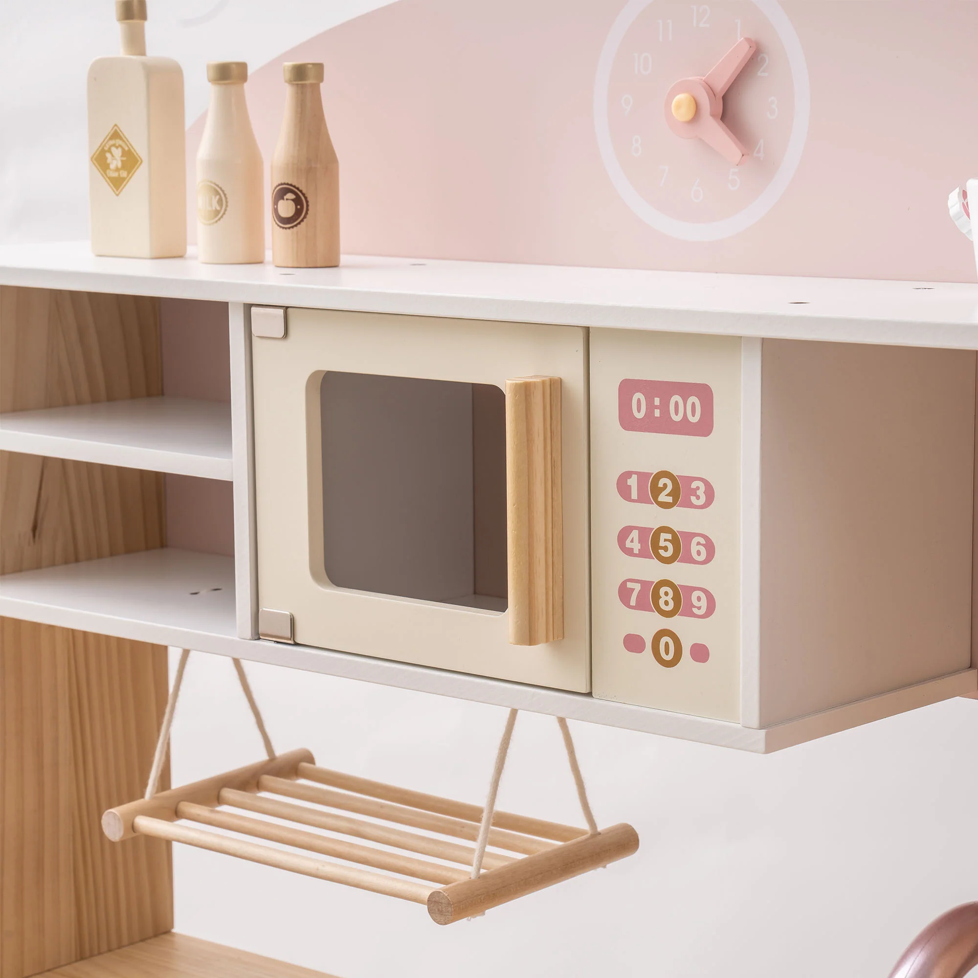 Robud Wooden Play Kitchen with Realistic Accessories - Image 3