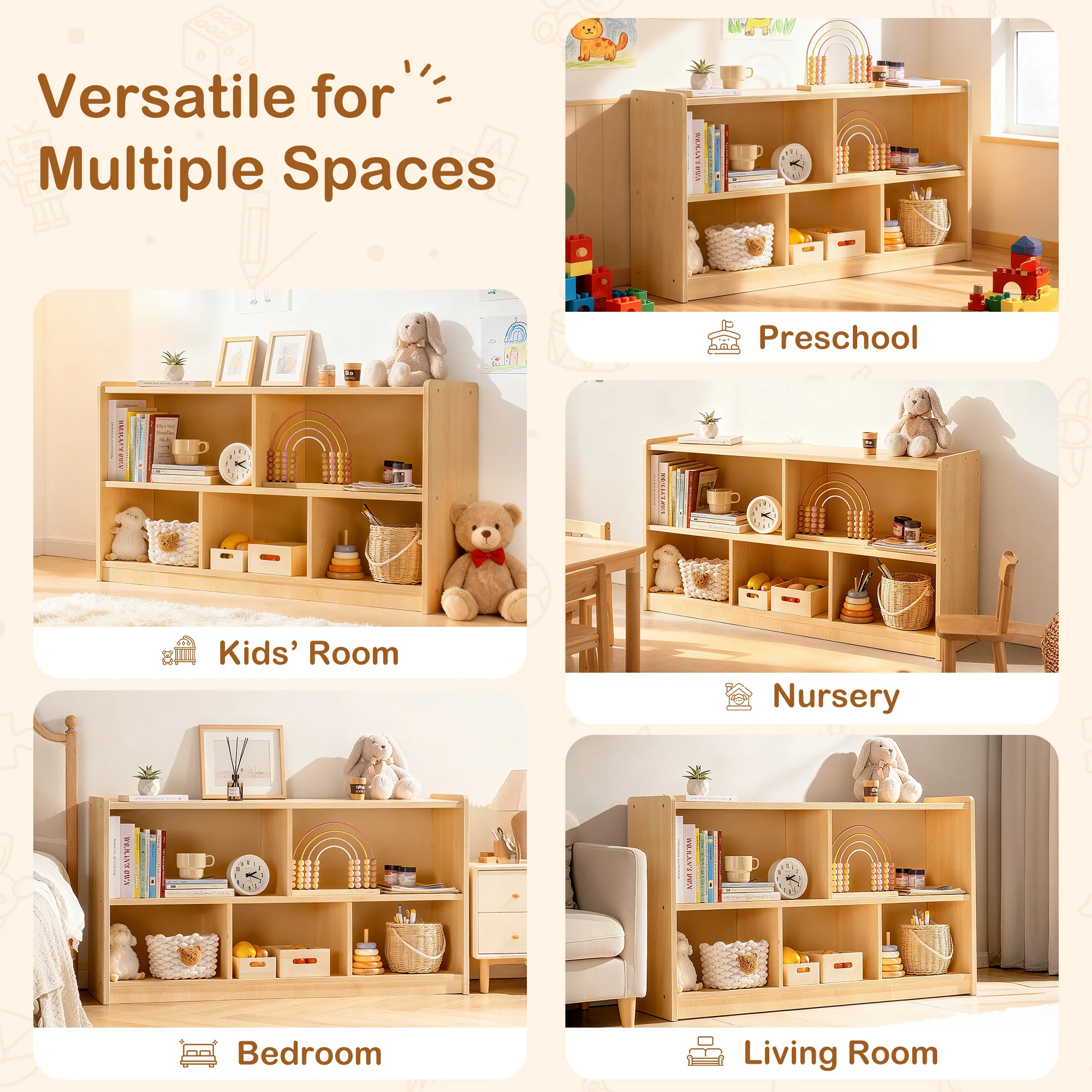 ROBUD Wooden Storage Cabinet - Image 6