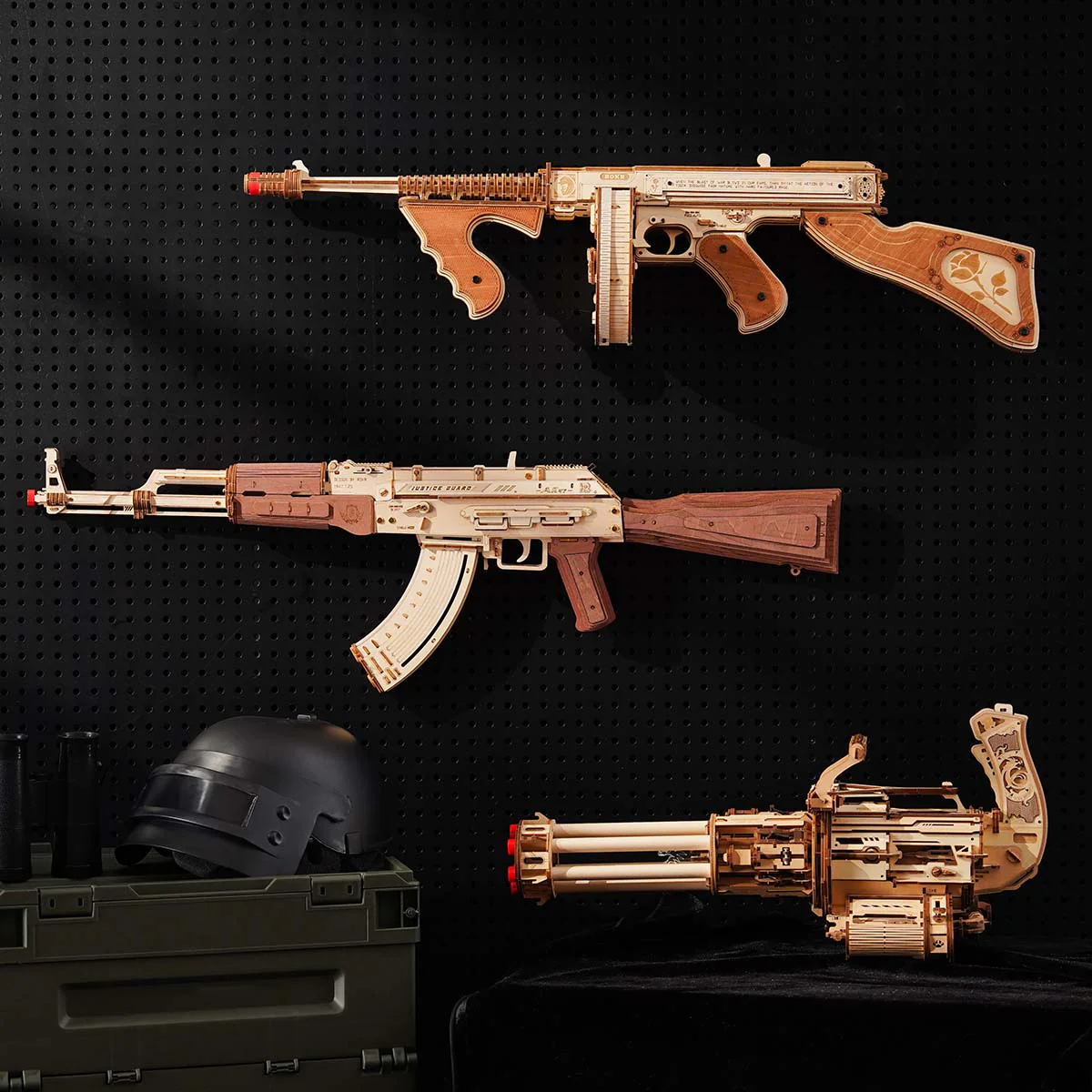 ROKR AK-47 Assault Rifle Toy Gun 3D Wooden Puzzle LQ901 - Image 17
