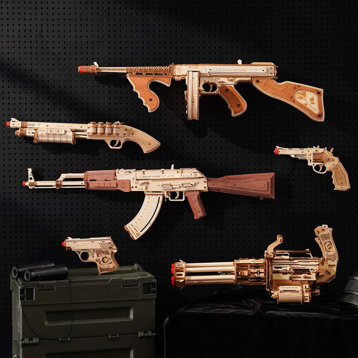 ROKR AK-47 Assault Rifle Toy Gun 3D Wooden Puzzle LQ901 - Image 18