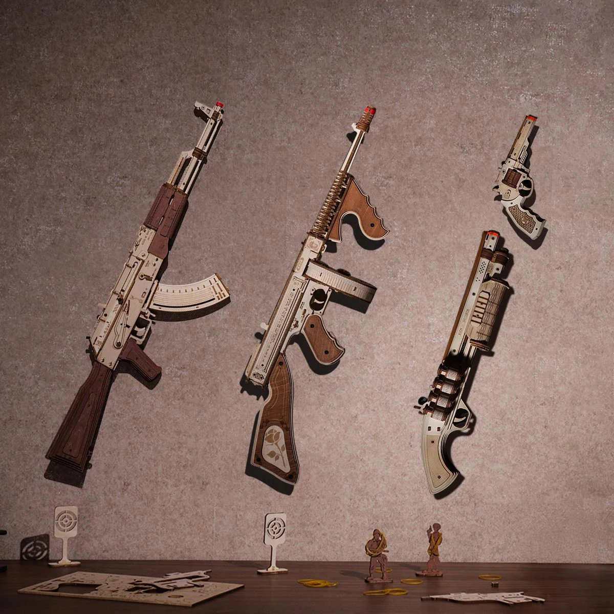 ROKR AK-47 Assault Rifle Toy Gun 3D Wooden Puzzle LQ901 - Image 19