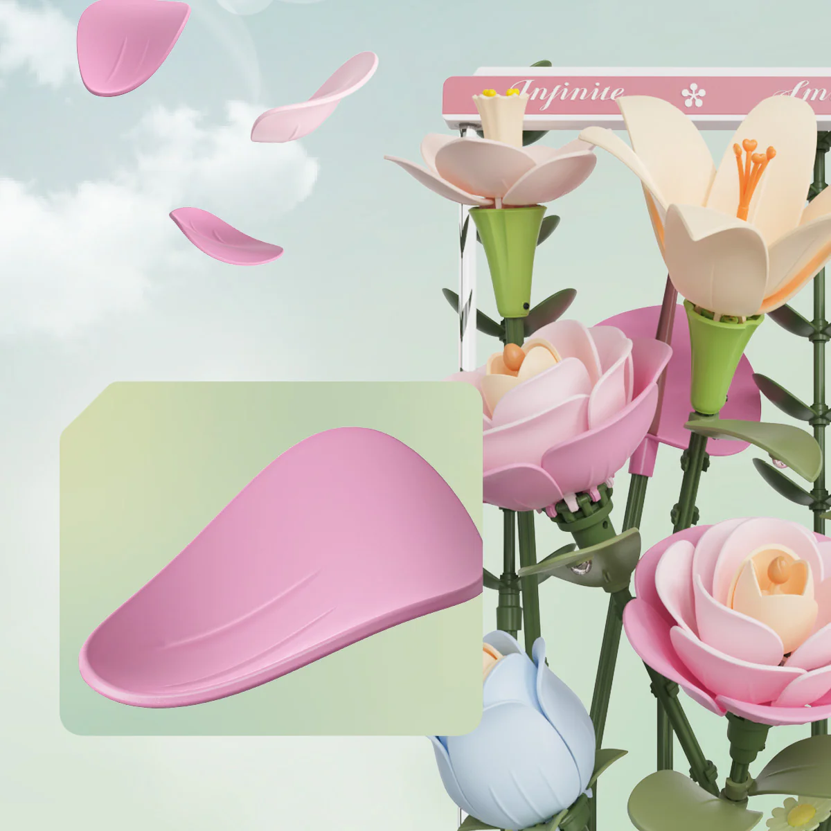 ROKR Blooming Bouquet Box DIY 3D Puzzle AF01D - Image 6