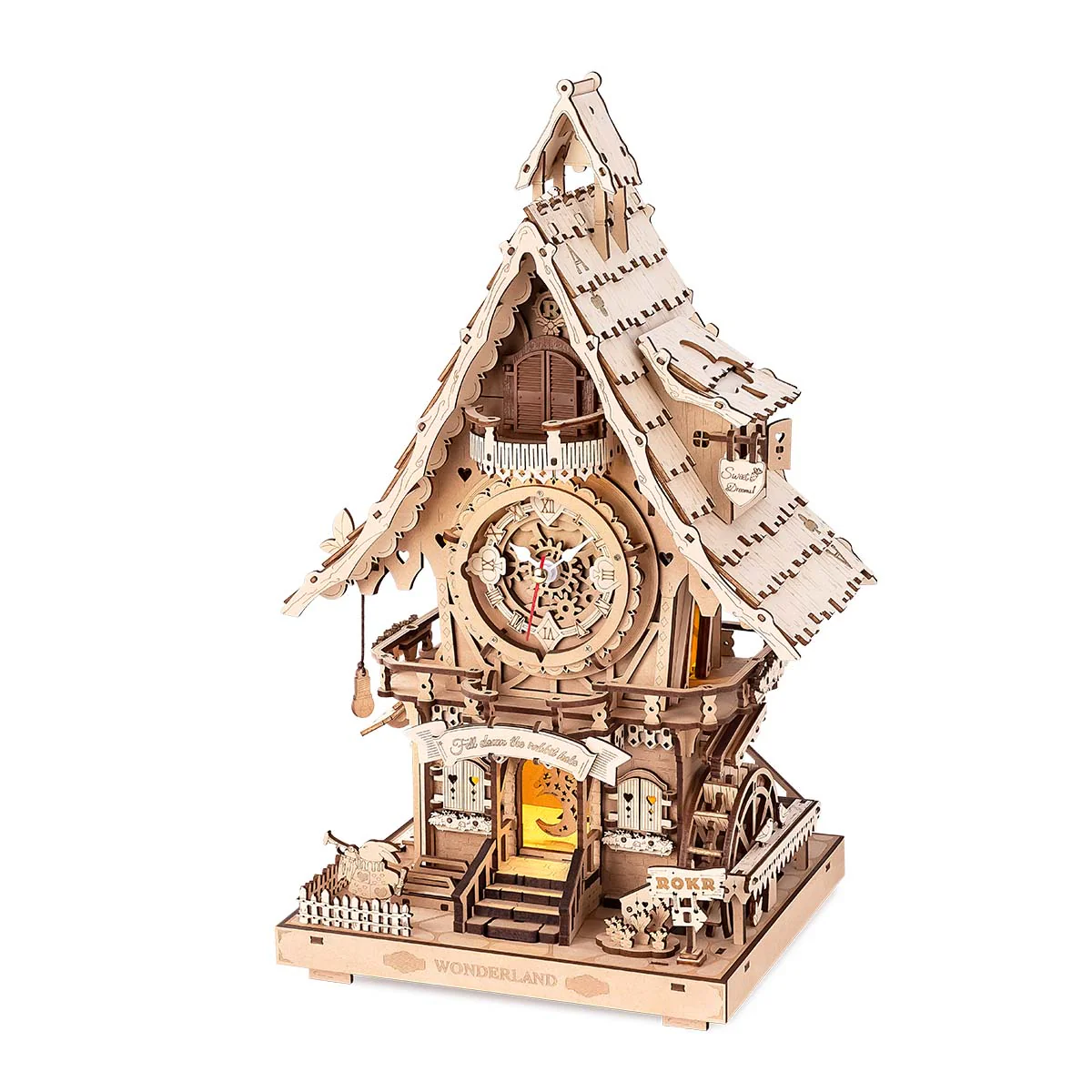 ROKR Cuckoo Clock Mechanical 3D Wooden Puzzle - Image 10