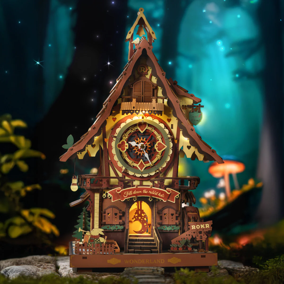 ROKR Cuckoo Clock Mechanical 3D Wooden Puzzle - Image 2