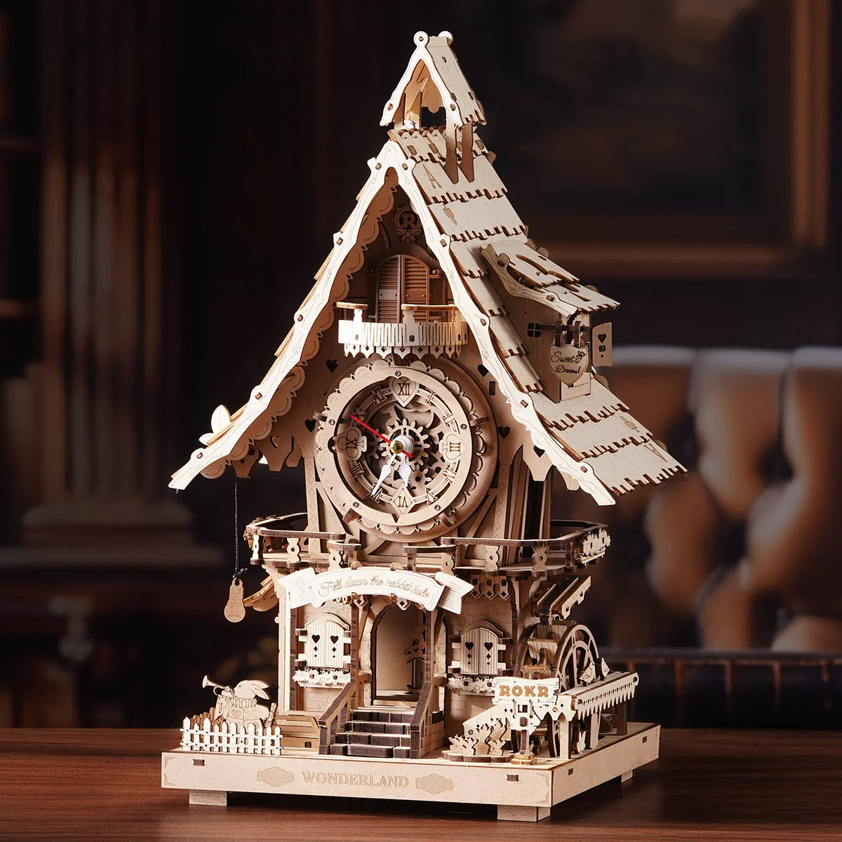 ROKR Cuckoo Clock Mechanical 3D Wooden Puzzle - Image 9