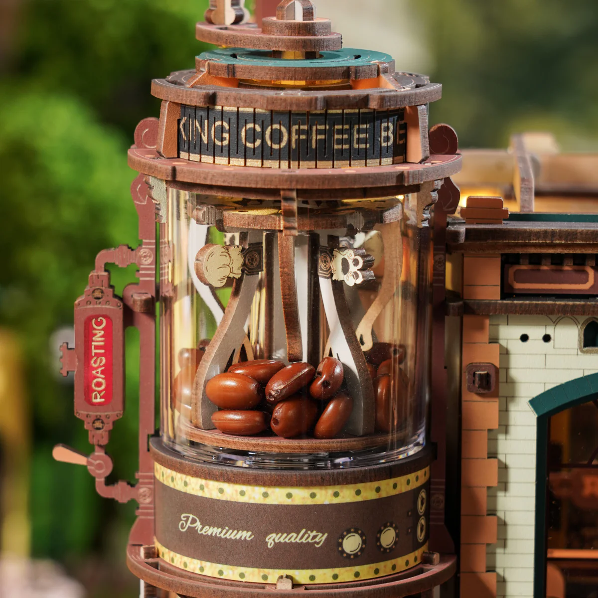 ROKR Dream Coffee Factory Music Box Wooden 3D Puzzle EAB02 - Image 5