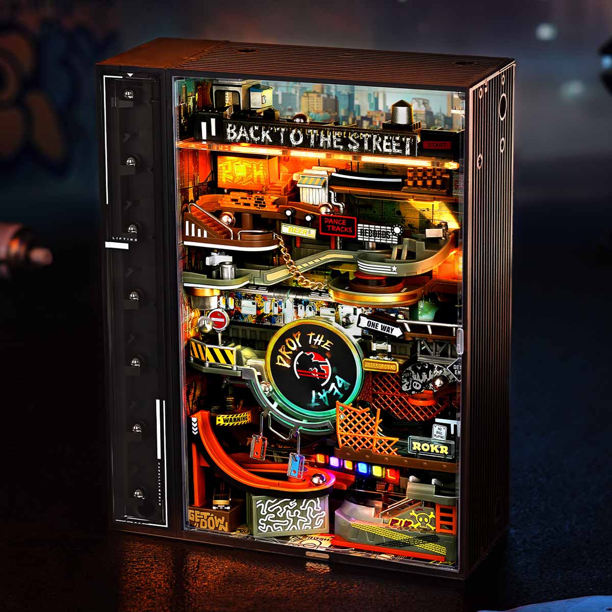 ROKR Hip-Hop Street Marble Run Mechanical 3D Puzzle MR03S - Image 4