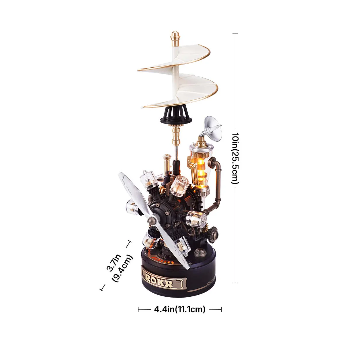 ROKR Leonardo da Vinci's Helicopter Mechanical 3D Puzzle CGL01 - Image 11