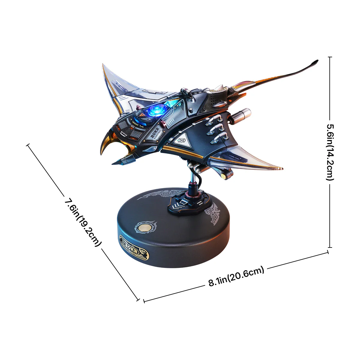 ROKR Manta Ray Mechanical 3D Puzzle Kit MI06 - Image 8