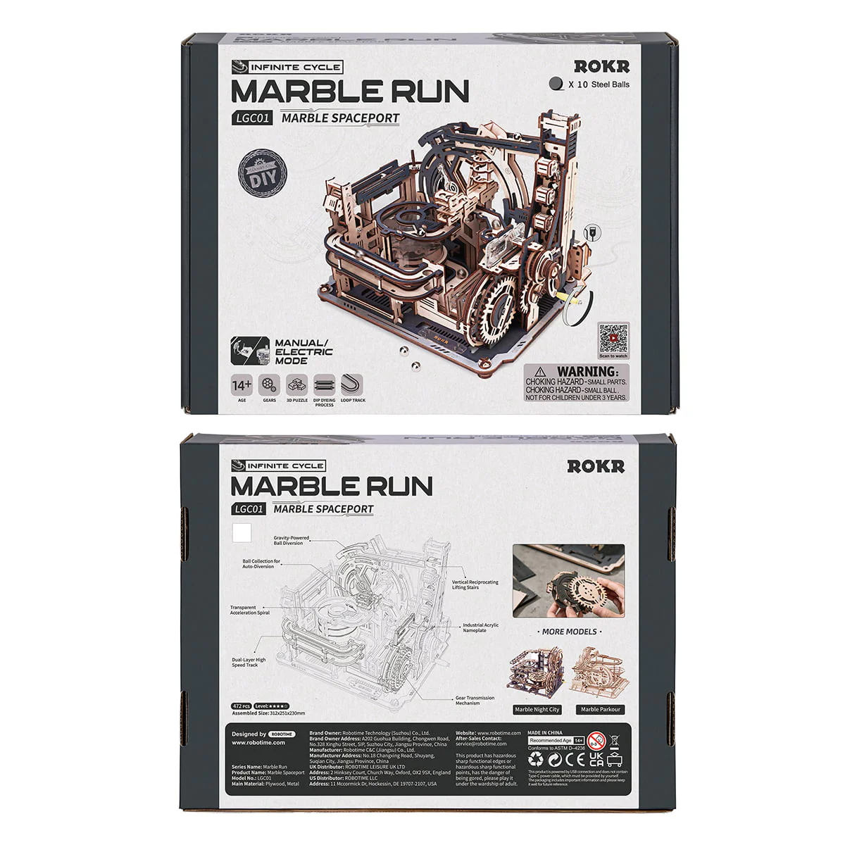 ROKR Marble Spaceport Marble Run 3D Wooden Puzzle LGC01 - Image 7