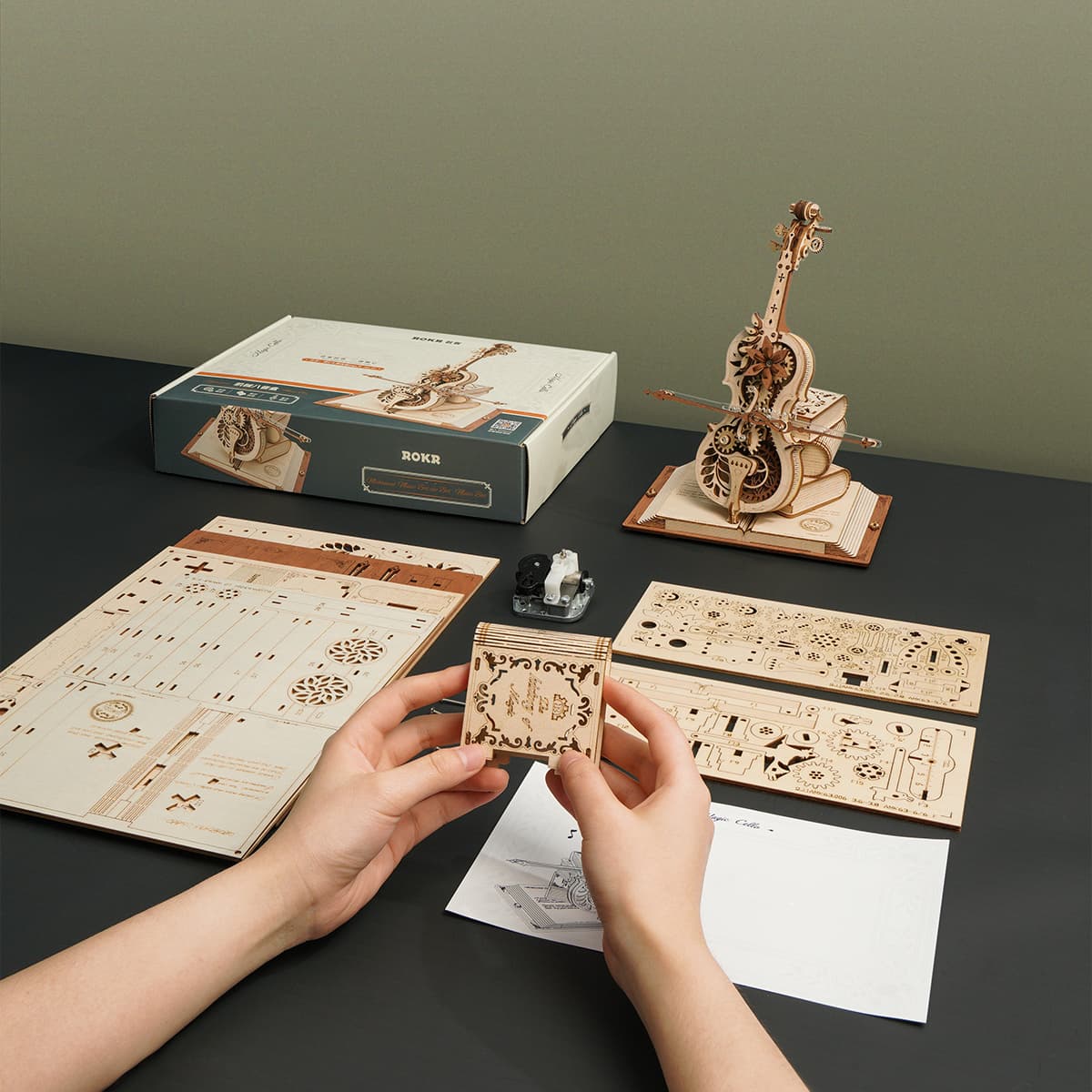 Rokr Mechanical Music Box Bundle AMK81 + AMK63 - Image 13