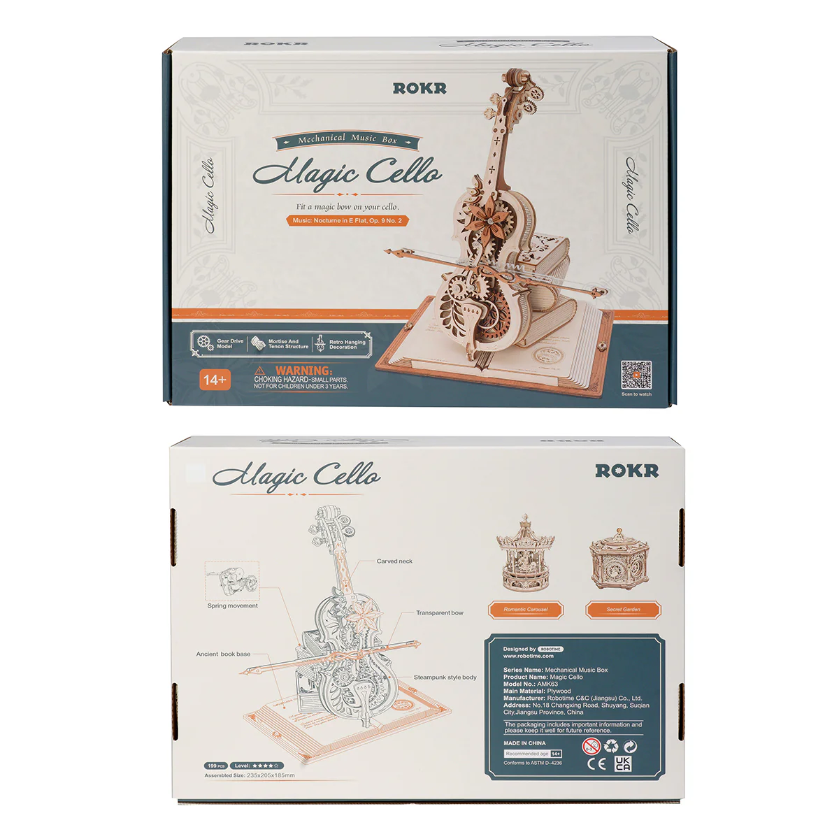 Rokr Mechanical Music Box Bundle AMK81 + AMK63 - Image 14