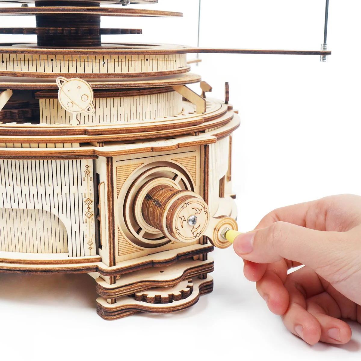 ROKR Mechanical Orrery ST001 3D Wooden Puzzle - Image 4