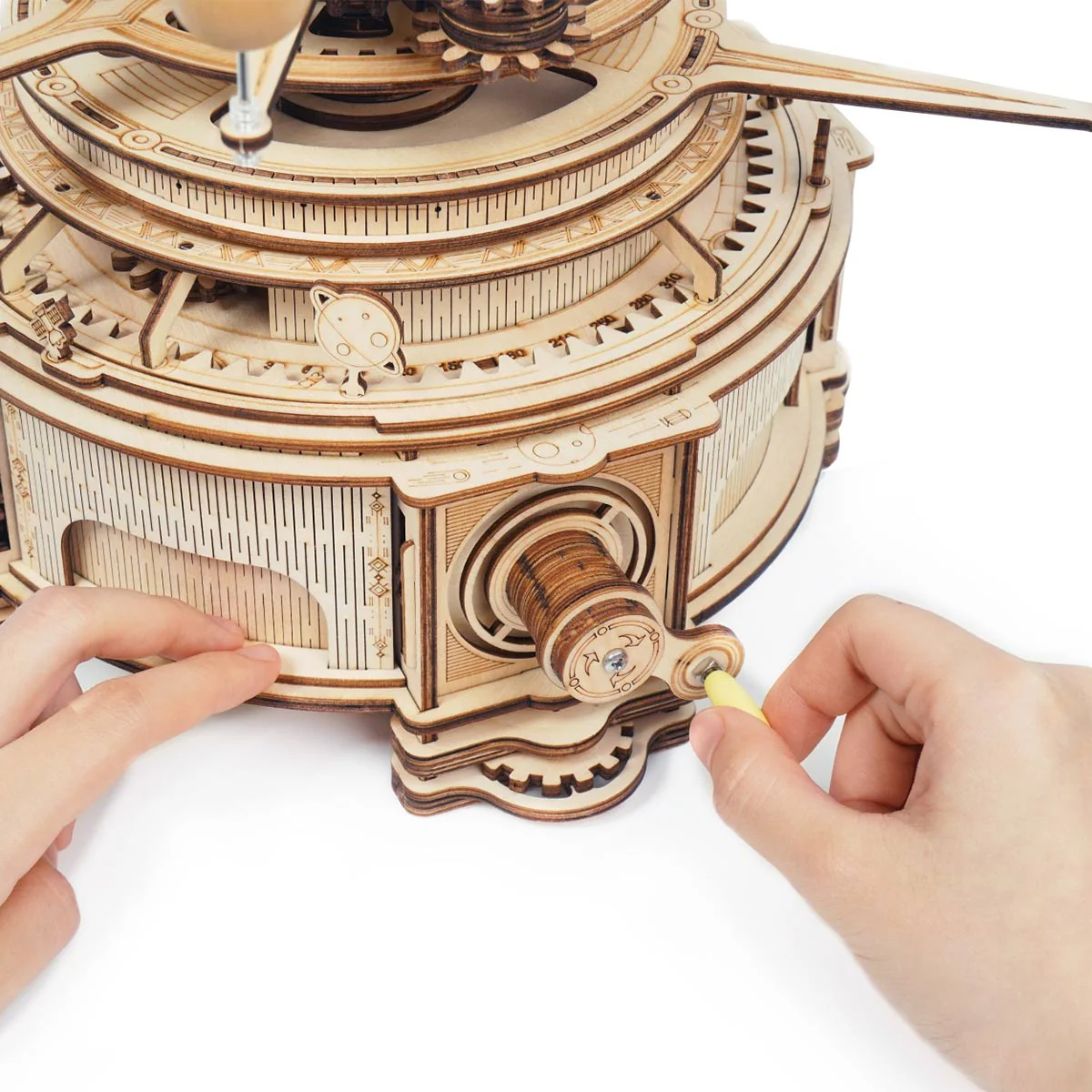 ROKR Mechanical Orrery ST001 3D Wooden Puzzle - Image 6