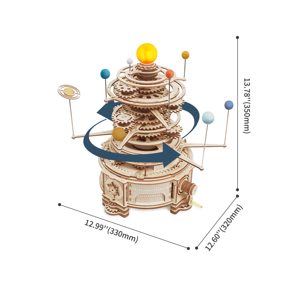 ROKR Mechanical Orrery ST001 3D Wooden Puzzle - Image 8