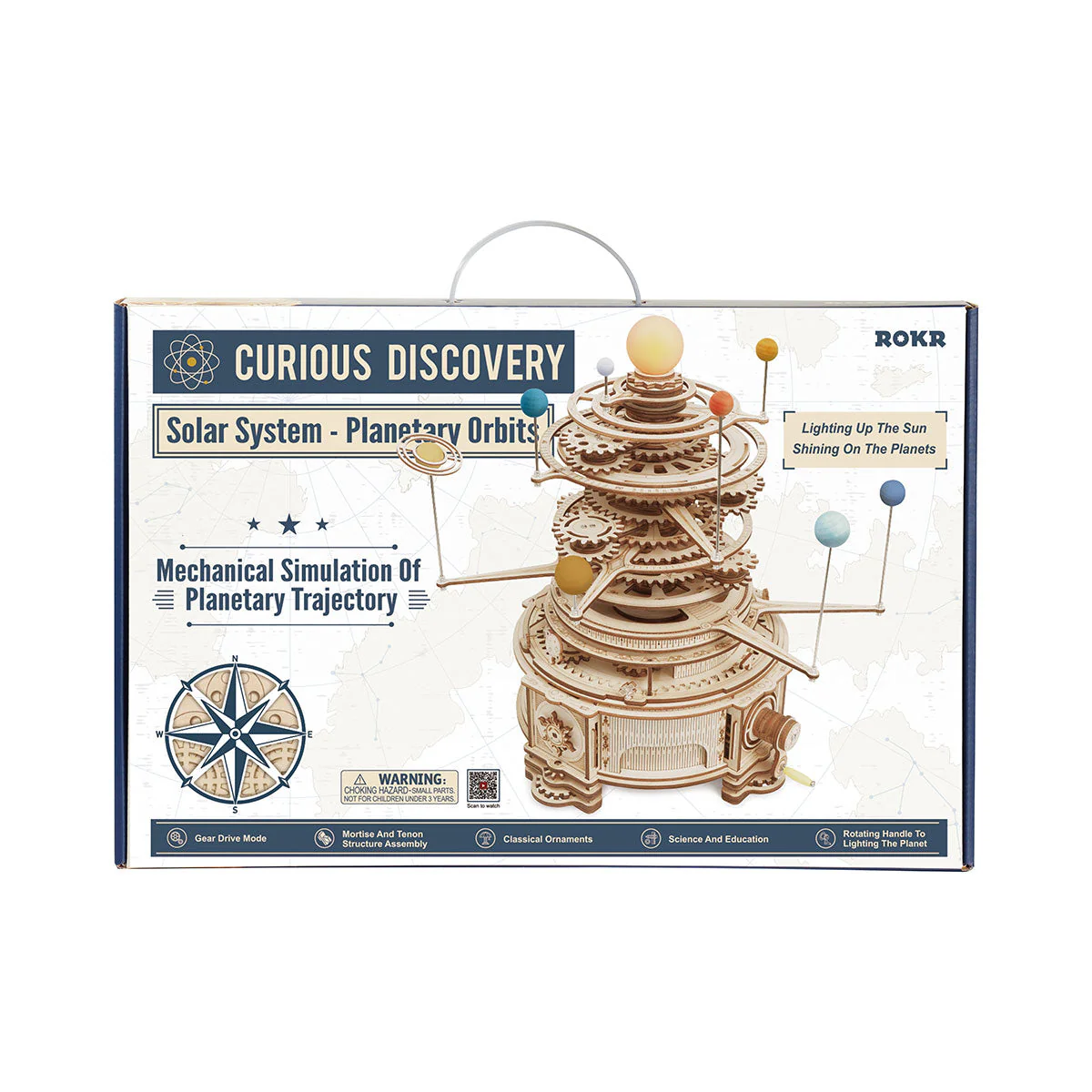 ROKR Mechanical Orrery ST001 3D Wooden Puzzle - Image 9