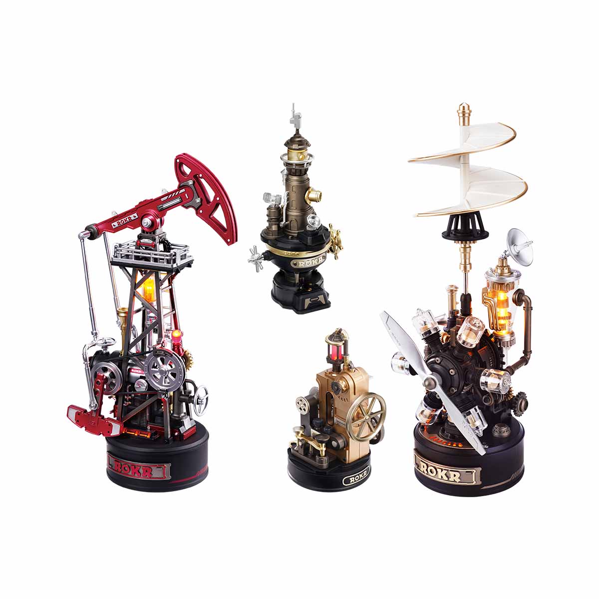 ROKR Oil Pump Jack Mechanical 3D Puzzle CGL03 - Image 10