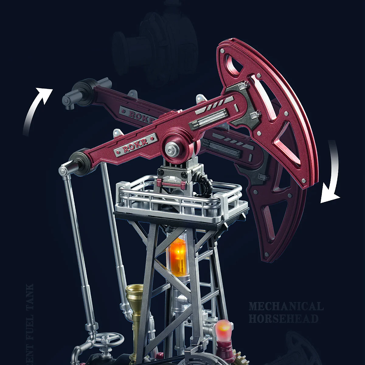 ROKR Oil Pump Jack Mechanical 3D Puzzle CGL03 - Image 3